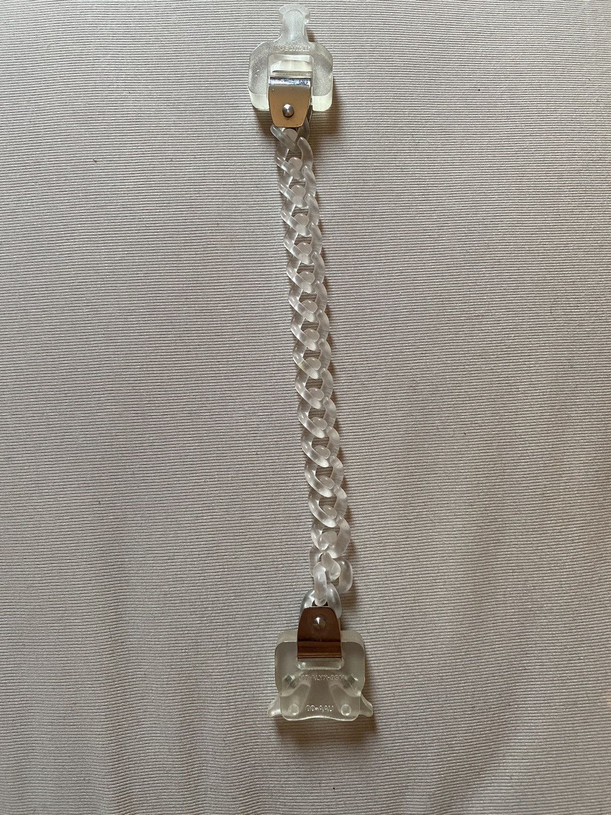 image of 1017 Alyx 9Sm 1017 Alyx Transparent Bracelet in White, Men's