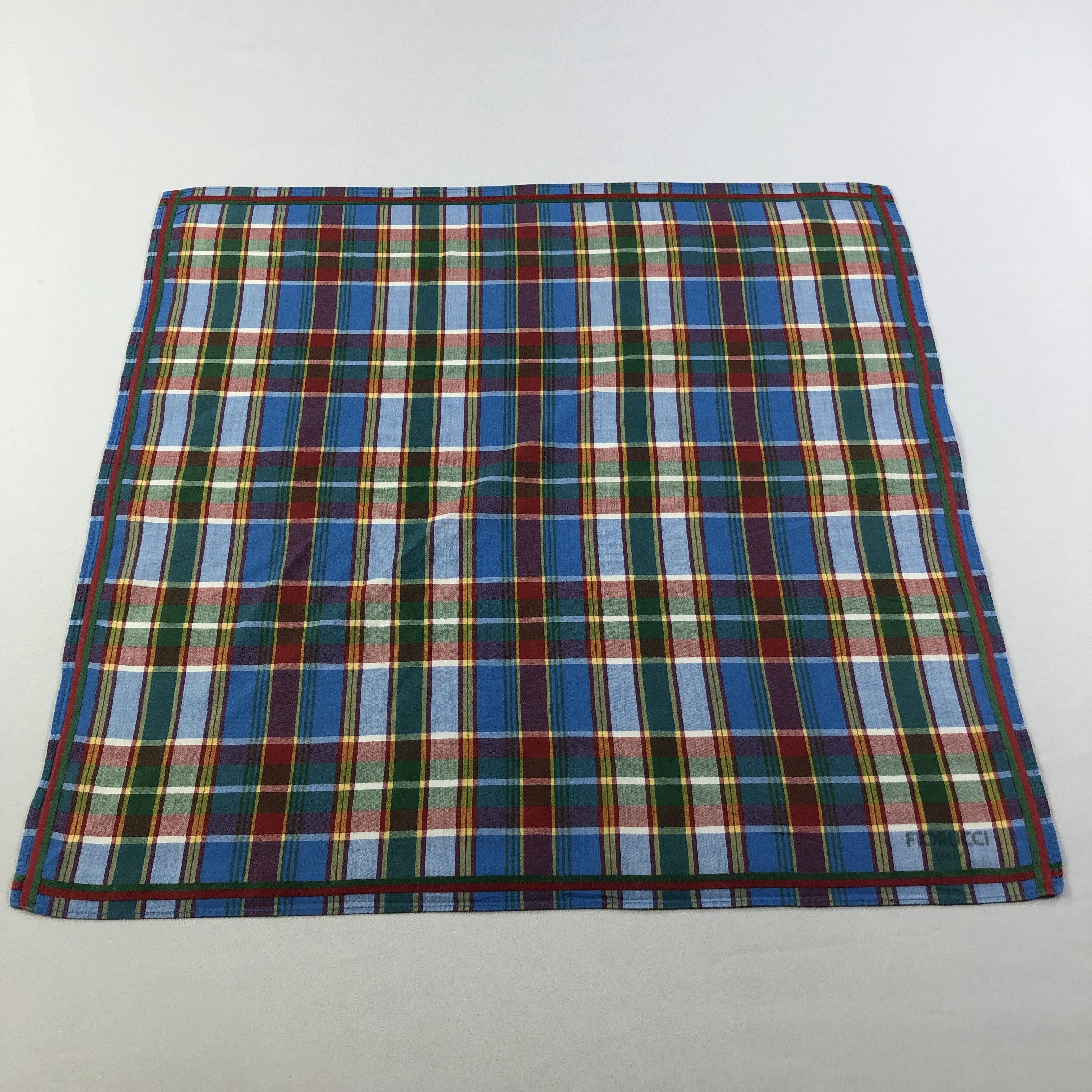 Fiorucci Fiorucci Tartan Handkerchief Neckerchief Bandana H1878 Size ONE SIZE - 2 Thumbnail