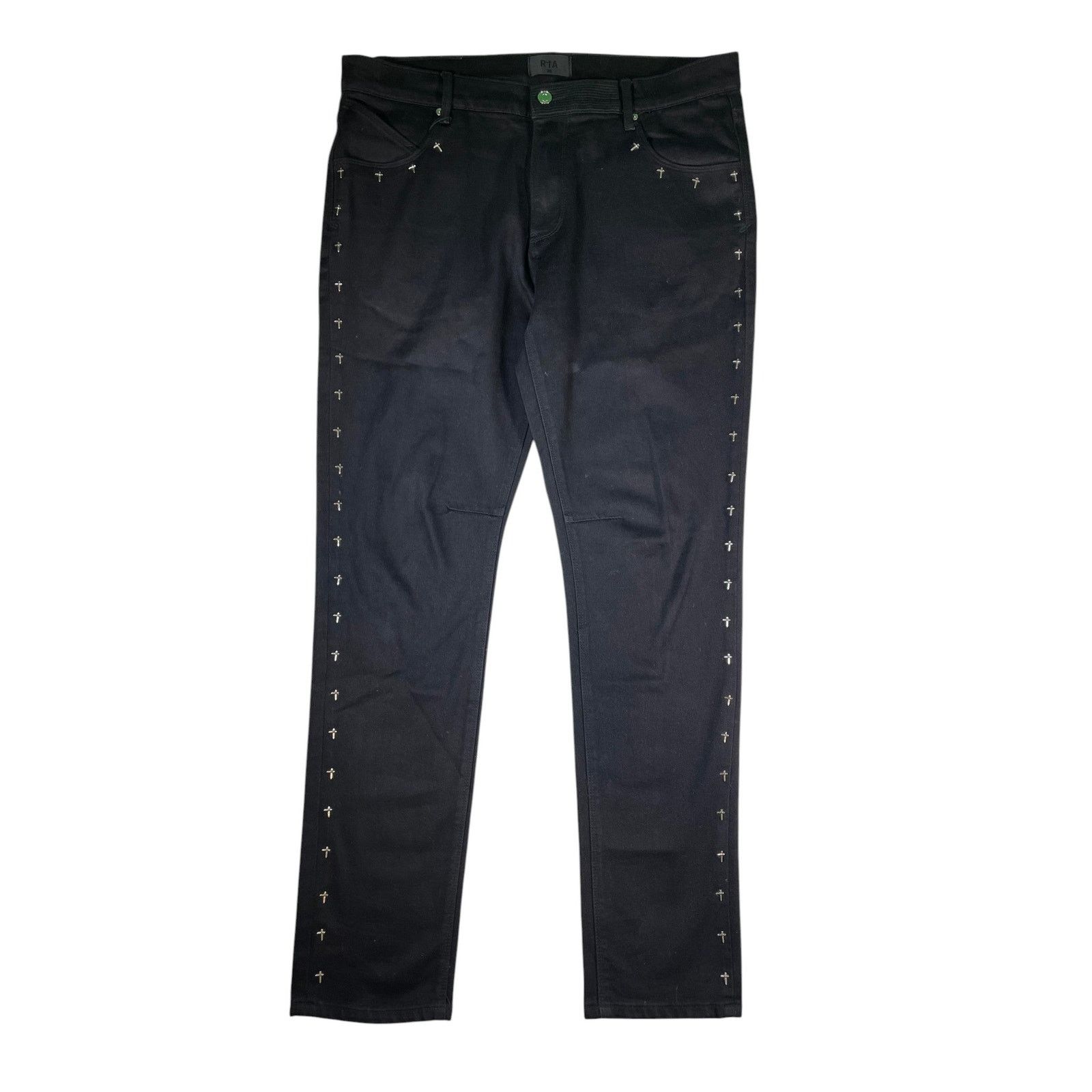 Rta RTA Metal Black Jeans Size US 36 / EU 52 - 1 Thumbnail