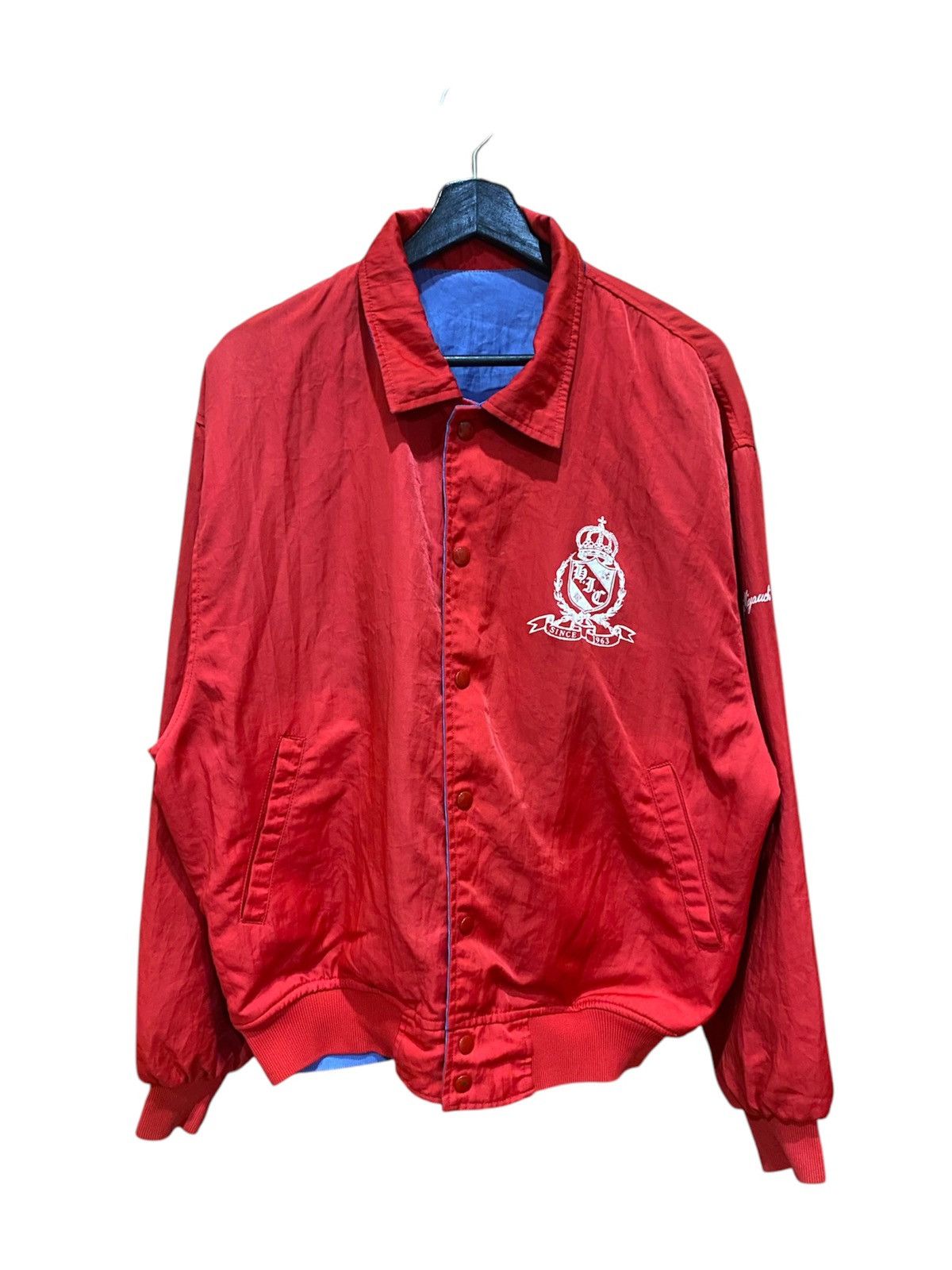 Vintage VINTAGE 80S VOLLEYBALL VARSITY REVERSIBLE JACKET Size US L / EU 52-54 / 3 - 4 Thumbnail