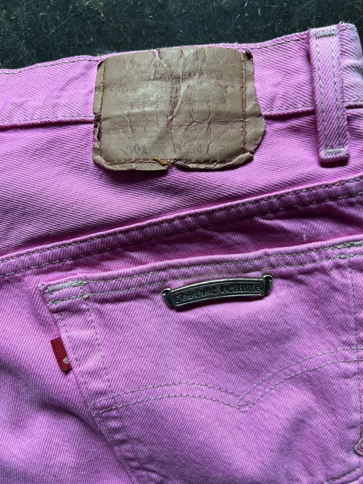 Chrome Hearts SOLD Chrome hearts pink denim Size US 34 / EU 50 - 5 Thumbnail