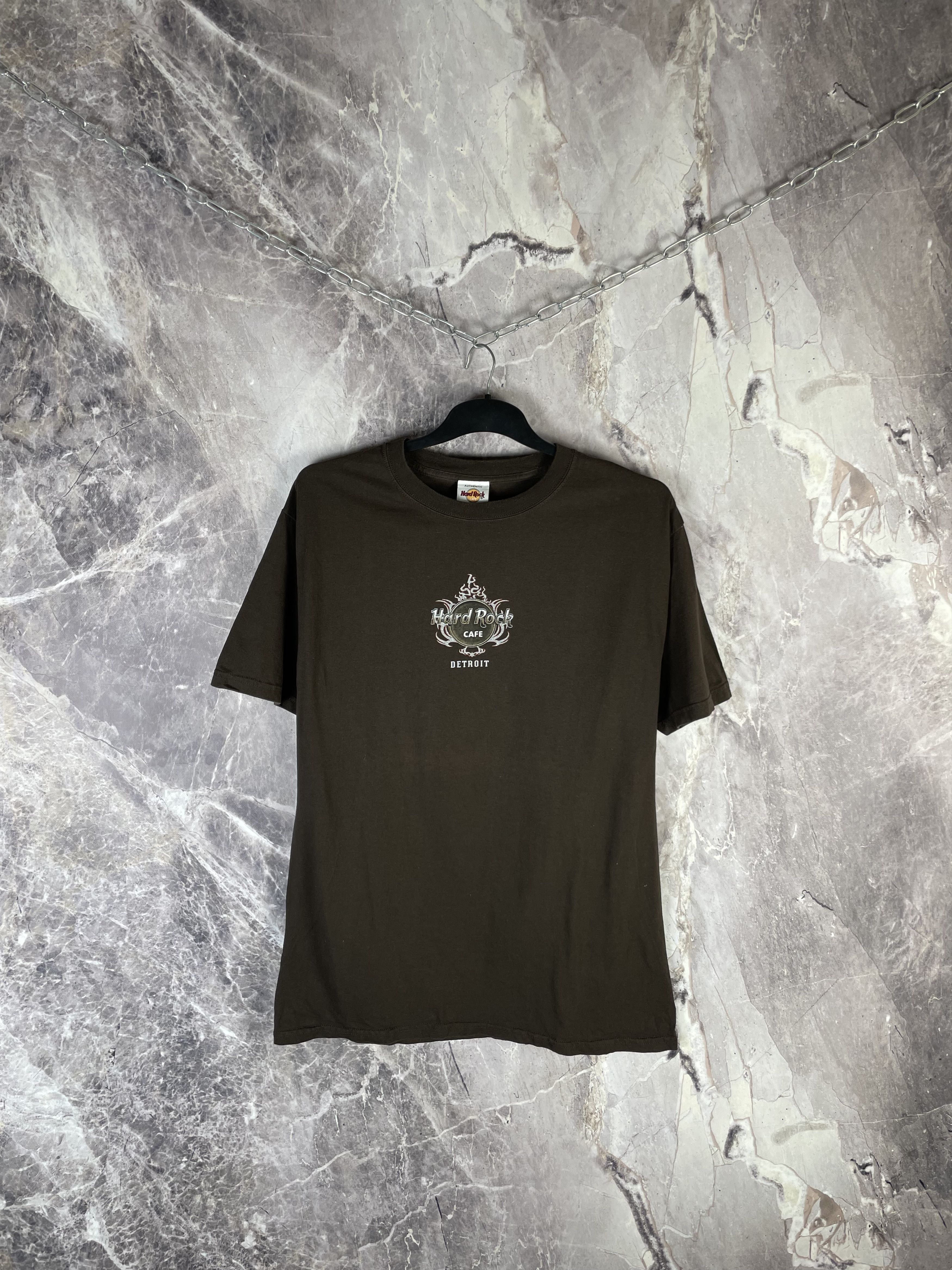 Hard Rock Cafe Vintage Y2K Hard Rock Cafe Detroit Graphic Tee Size US L / EU 52-54 / 3 - 4 Thumbnail