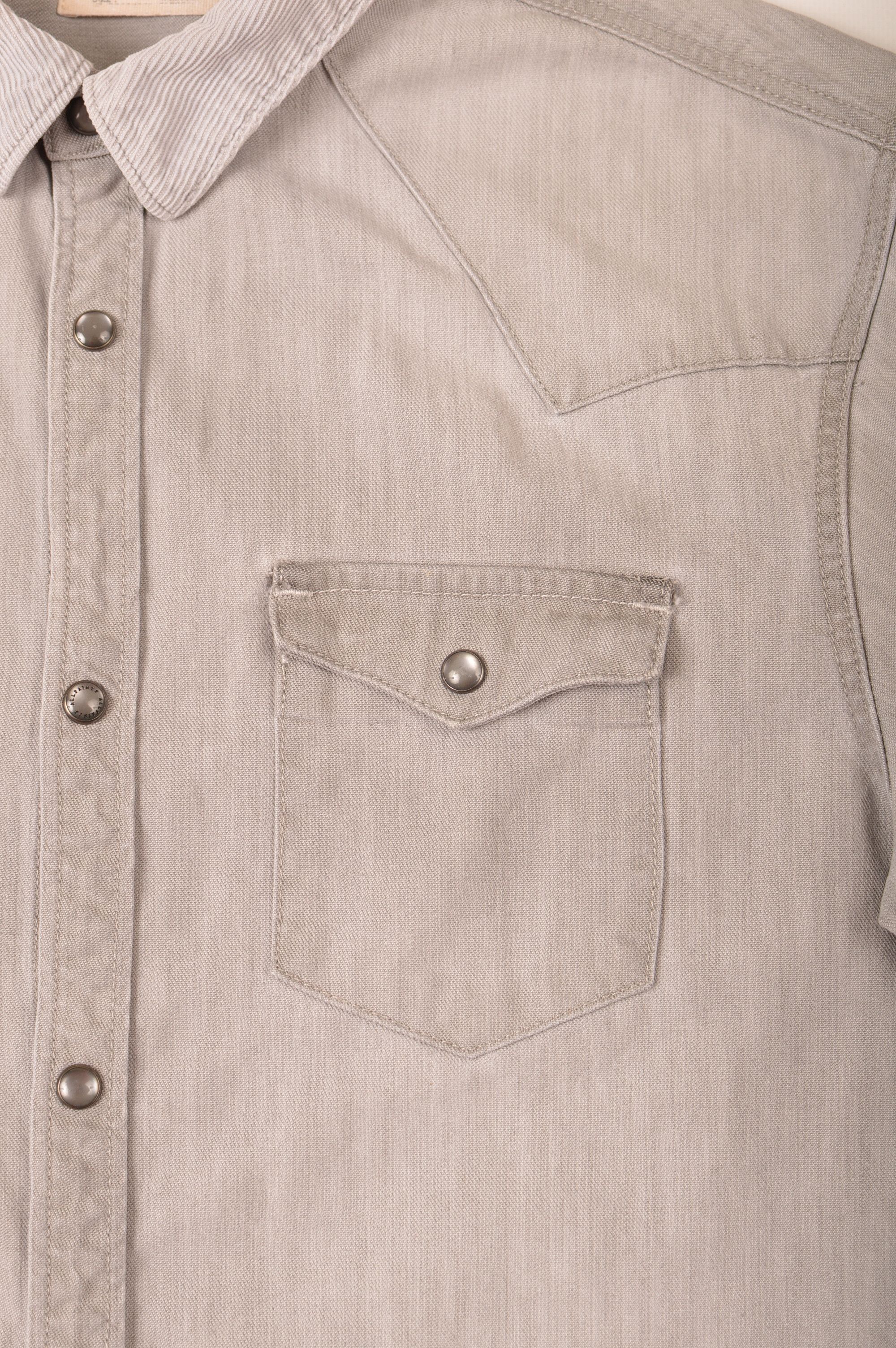 Allsaints Allsaints Pirnmill LS Shirt Corduroy Collar Denim Shirt Size US M / EU 48-50 / 2 - 3 Thumbnail