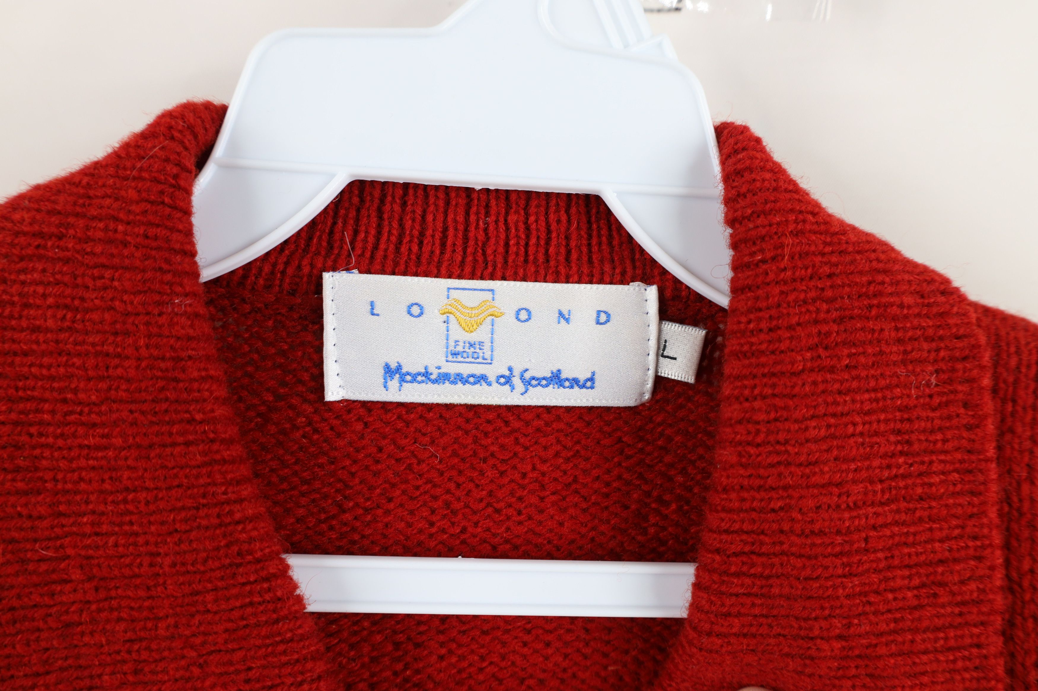 Vintage Vintage 90s Streetwear Scotland Wool Collared Tunic Sweater Size L / US 10 / IT 46 - 7 Thumbnail