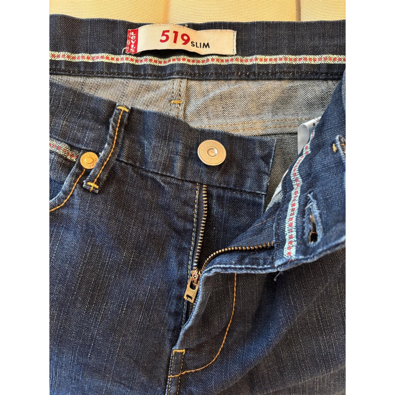 Levi's Levi's 519 Slim Fit Jeans W32L32 Selvedge Style Look Red Tab Size US 32 / EU 48 - 6 Thumbnail