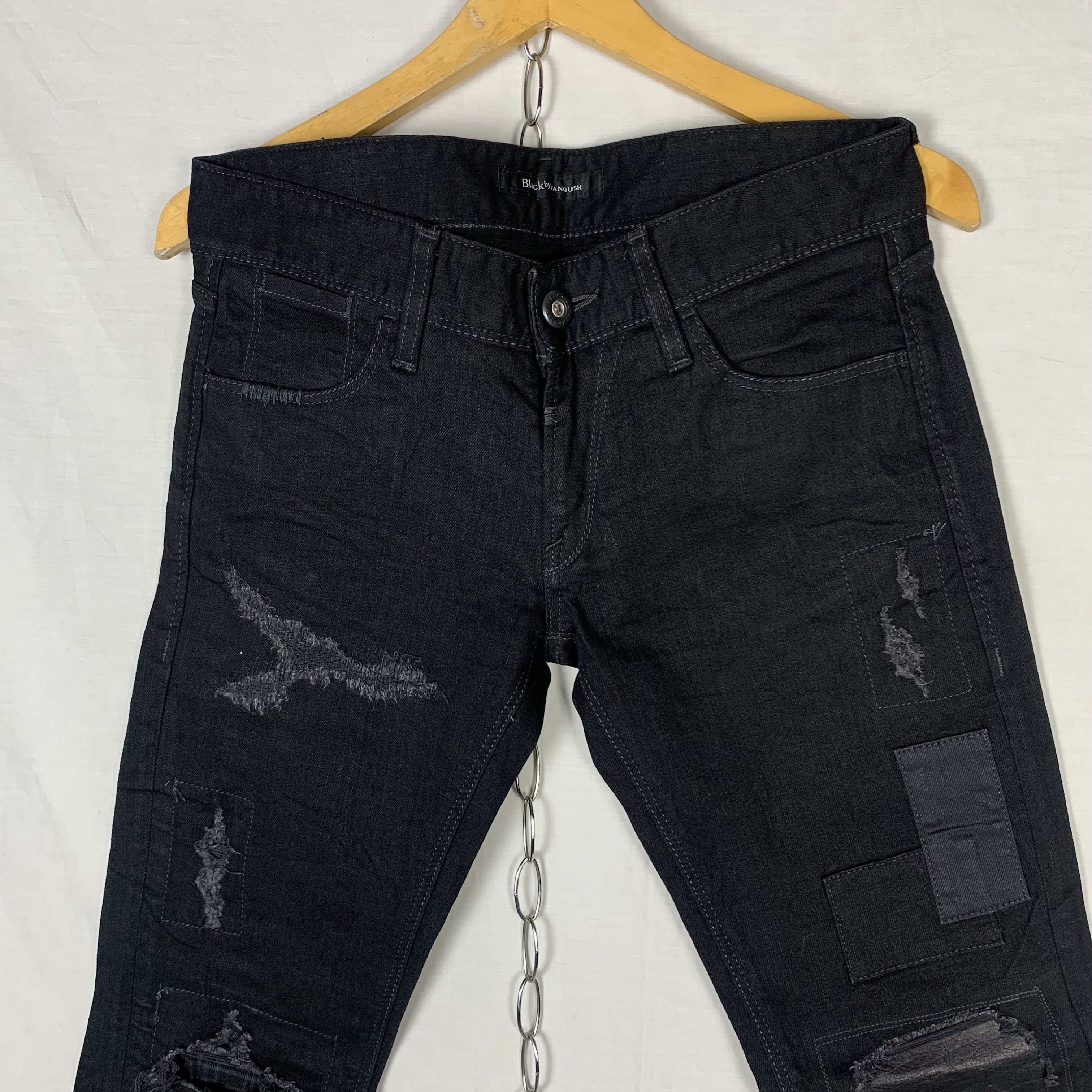 Vanquish Black By Vanquish Patchwork Pants Size US 31 - 2 Thumbnail