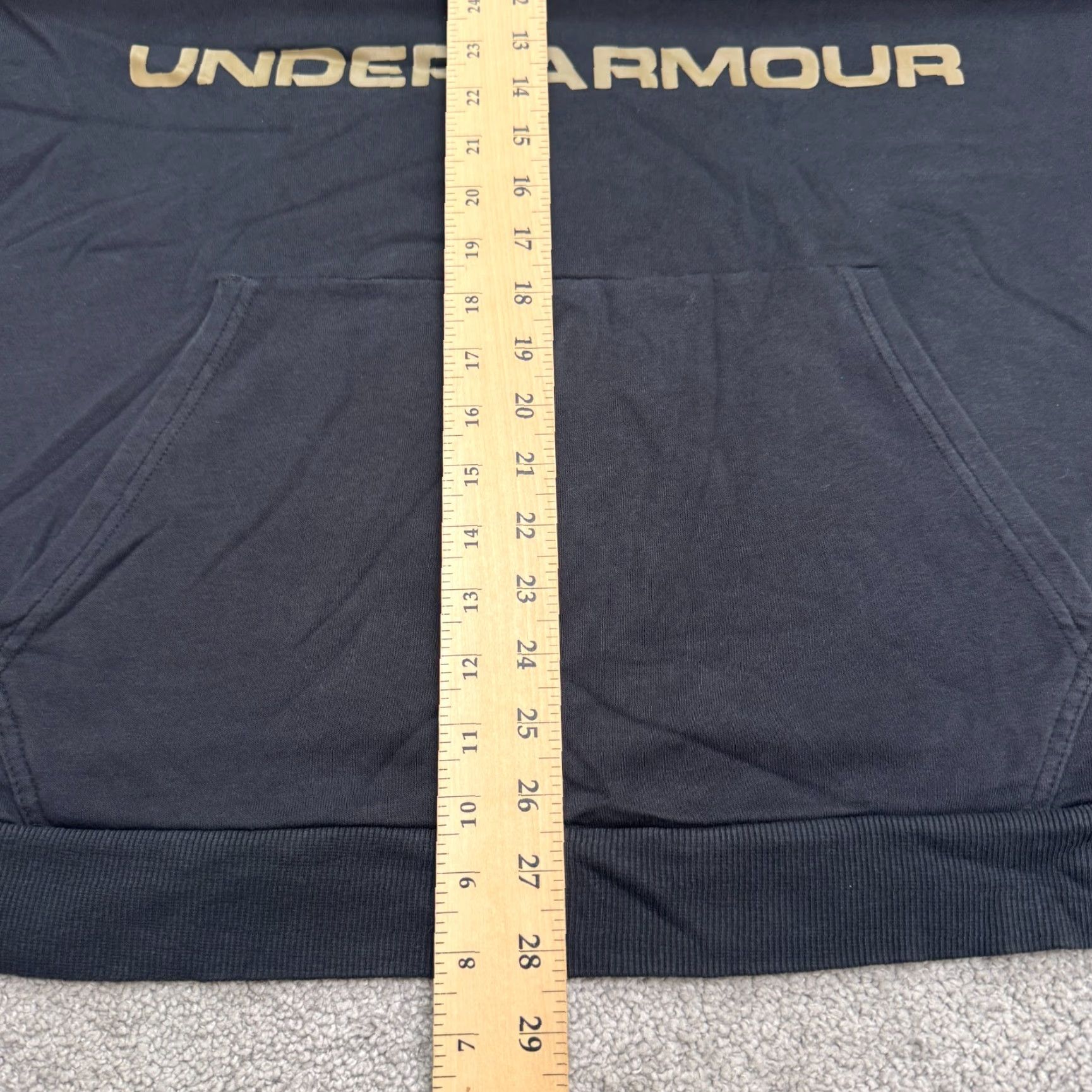 Under Armour Under Armour Hoodie Pullover Graphic Sweatshirt Men 2XL Black Fleece Activewear Size US XXL / EU 58 / 5 - 7 Thumbnail