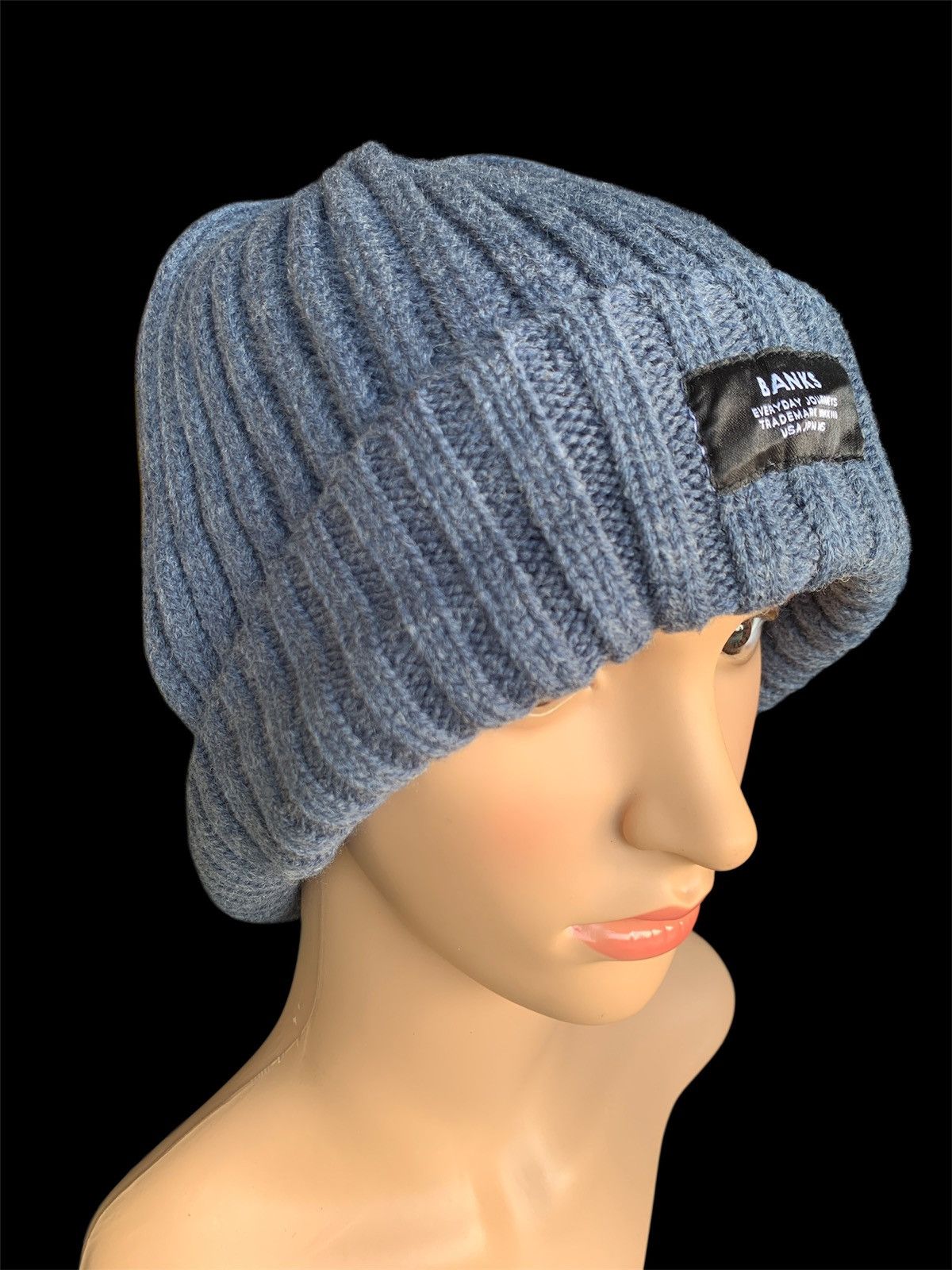 Japanese Brand × Vintage banks beanie japanese brand Size ONE SIZE - 2 Thumbnail