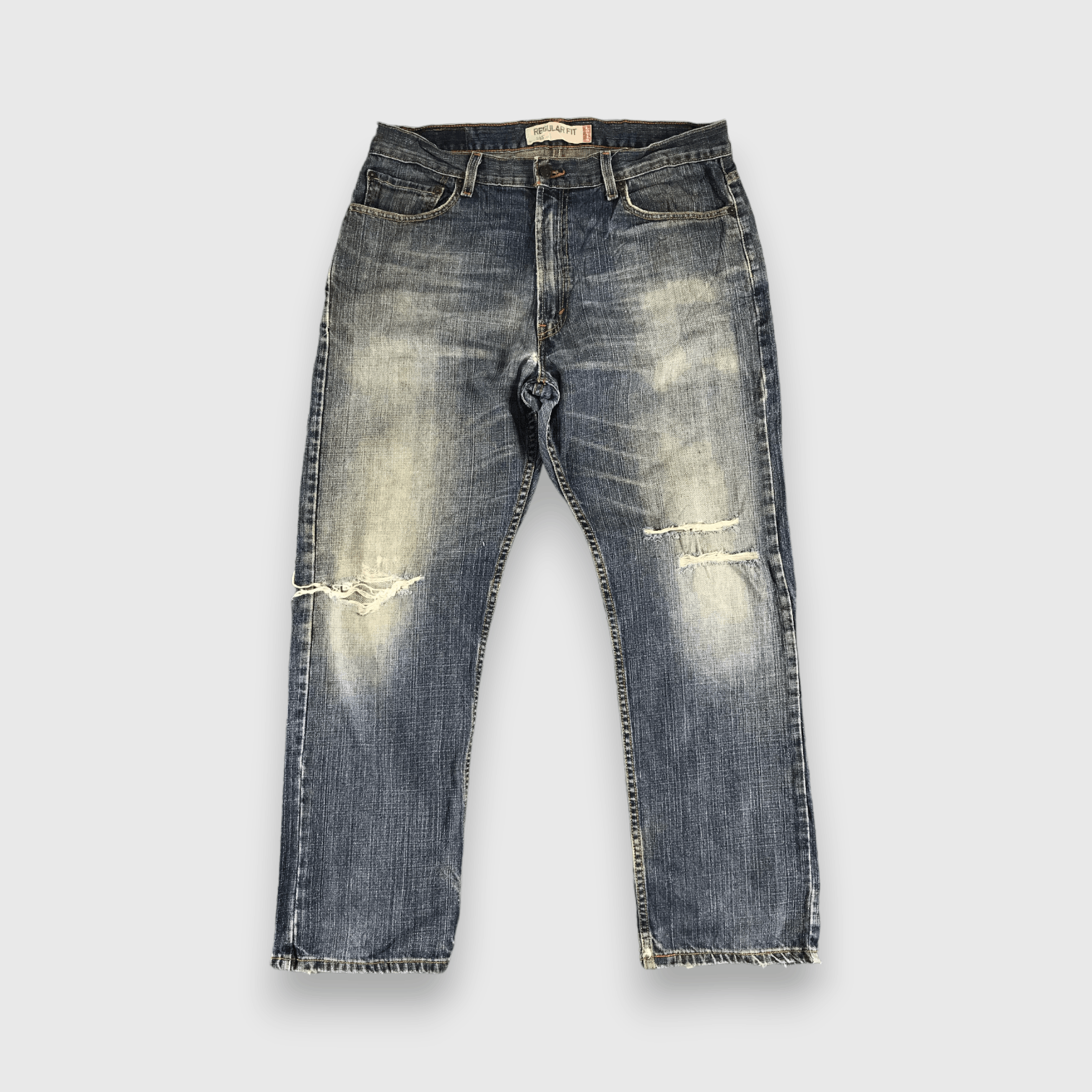 Levi's Vintage Levis 505 Jeans Distressed Faded Blue Denim -J504 Size US 36 / EU 52 - 1 Thumbnail