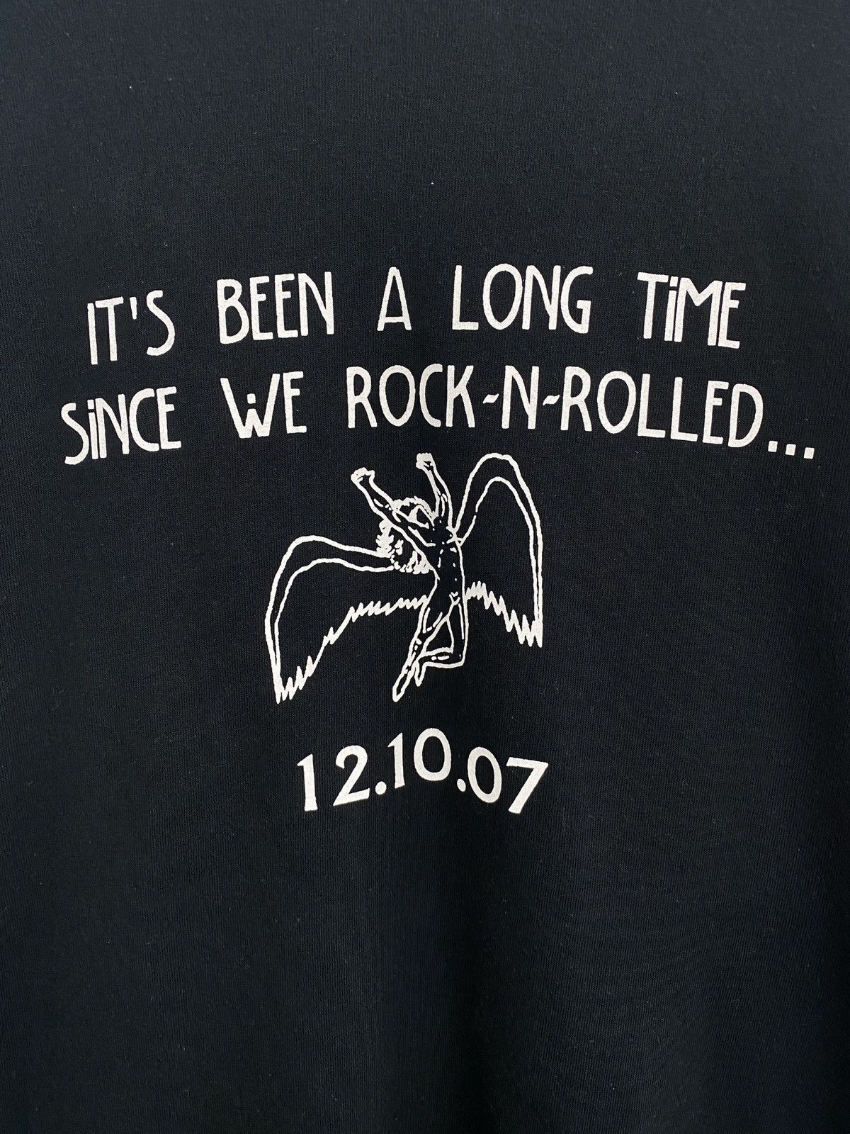 Led Zeppelin 🇬🇧 Vintage Led Zeppelin 1968 Concert T-Shirt Reprint 2007 Size US XL / EU 56 / 4 - 8 Thumbnail