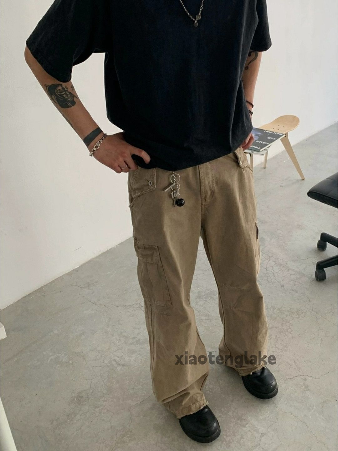 Designer × Vintage washed faded cleanfit yuppie bootcut grunge pants Size US 34 / EU 50 - 1 Thumbnail