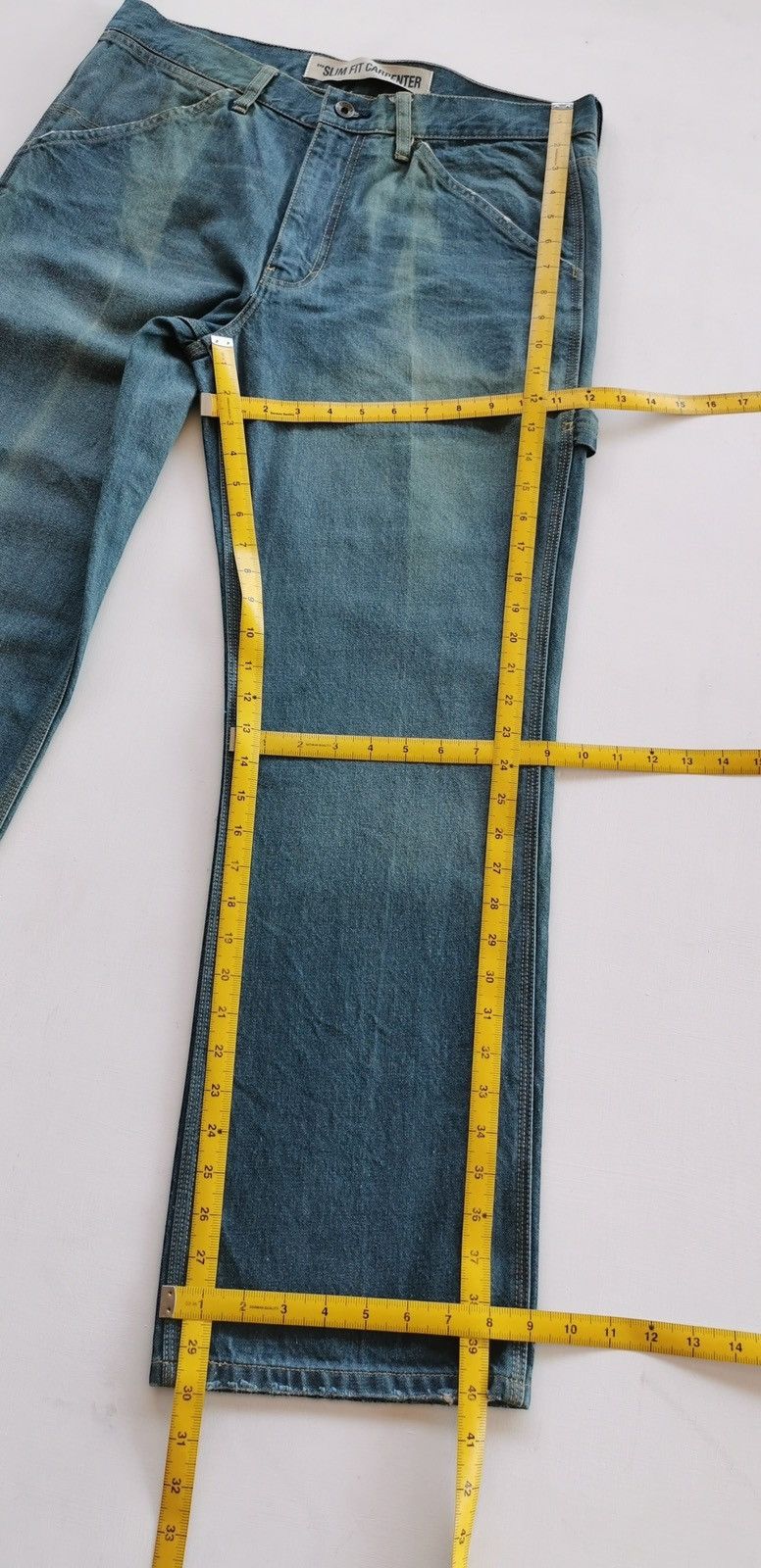 Gap × Yeezy Vintage Gap Carpenter Sunfaded Jeans - Size 34x30 Size US 34 / EU 50 - 9 Thumbnail