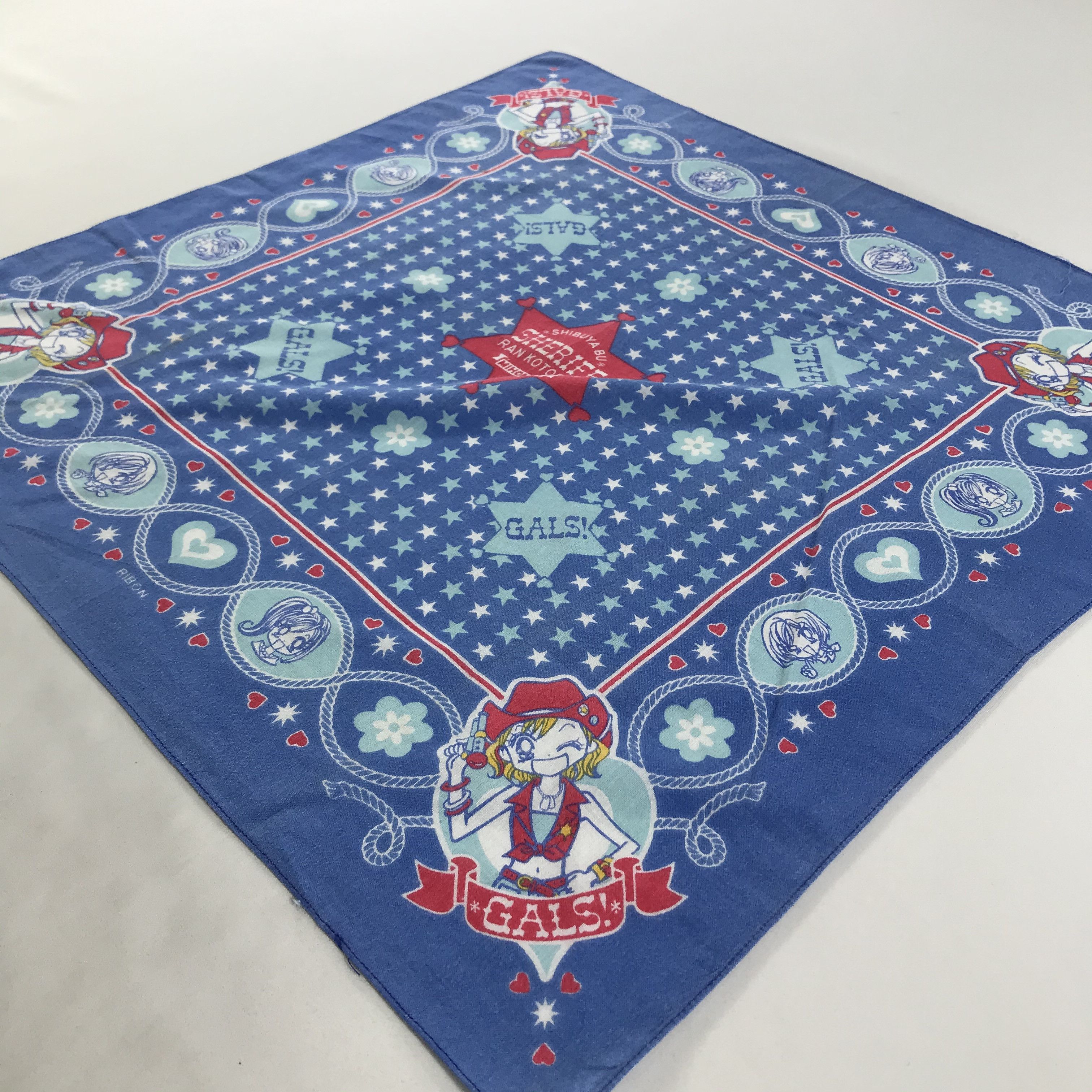 Japanese Brand × Vintage Sheriff Ran Bandana / Handkerchief / Neckerchief - S1845 Size ONE SIZE - 2 Thumbnail
