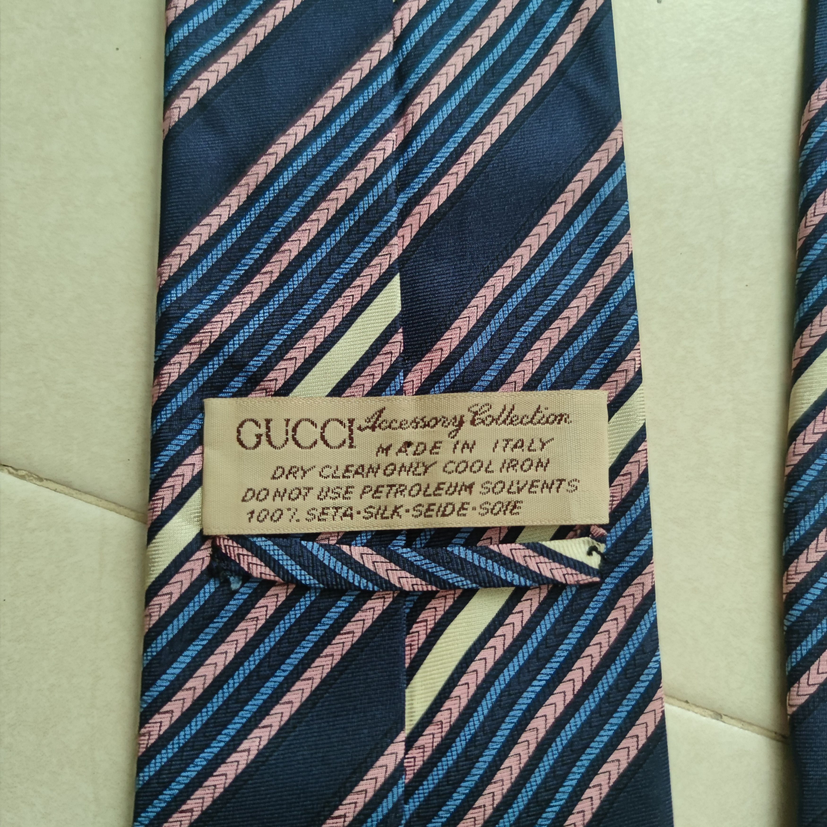 Gucci VINTAGE GUCCI 100% SILK NECKTIE MADE IN ITALY Size ONE SIZE - 3 Thumbnail