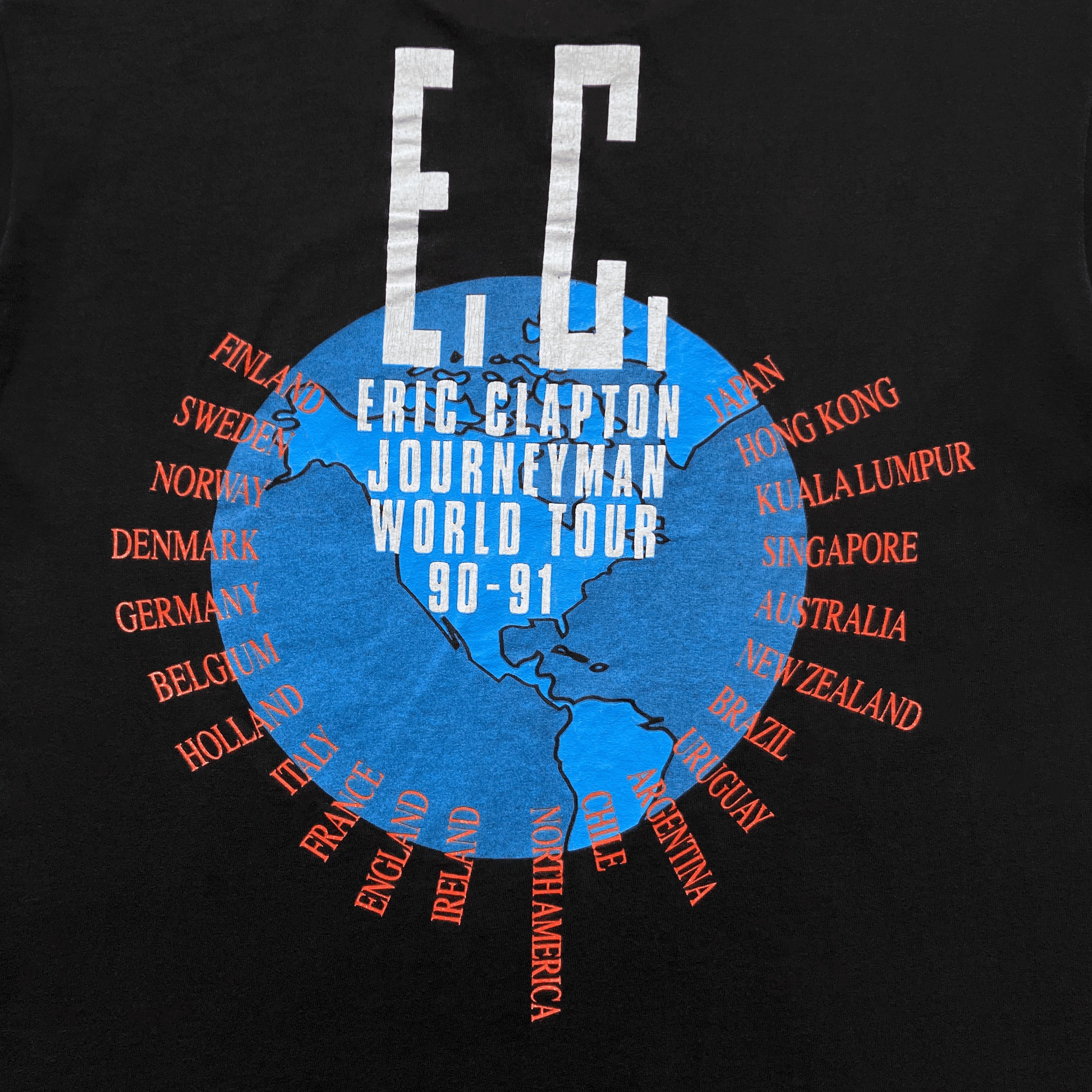 Band Tees Vintage 1990 Eric Clapton Journeyman World Tour T-Shirt Size US L / EU 52-54 / 3 - 5 Thumbnail