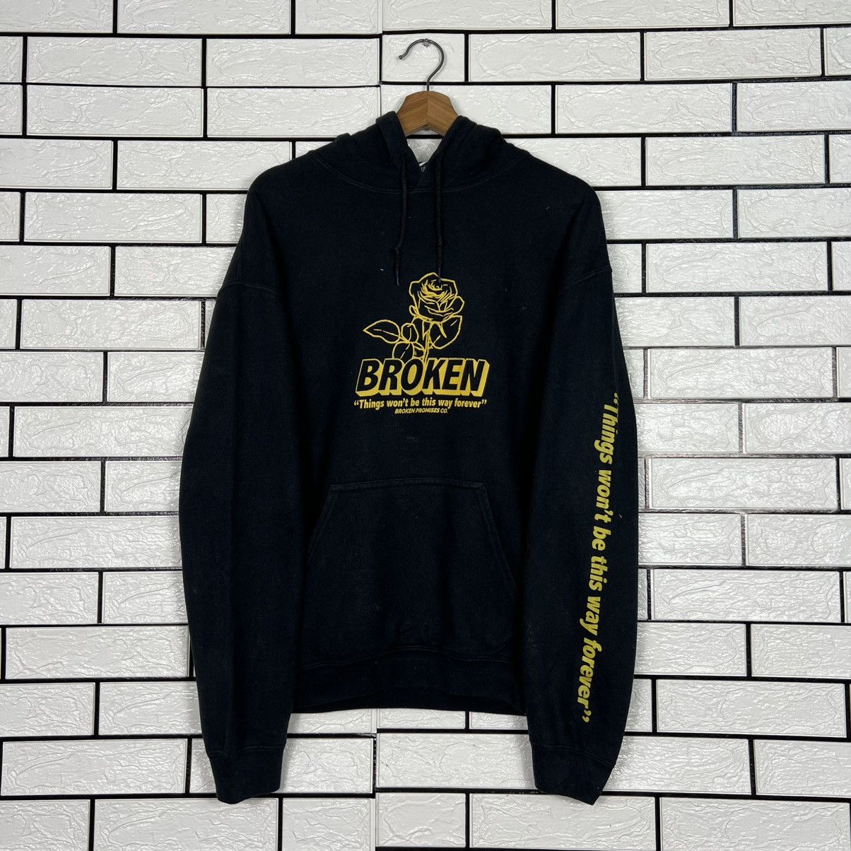 Broken Promises Co. BROKEN PROMISES Rose Big Logo Pullover Hoodies #4188-C191 Size US M / EU 48-50 / 2 - 9 Thumbnail
