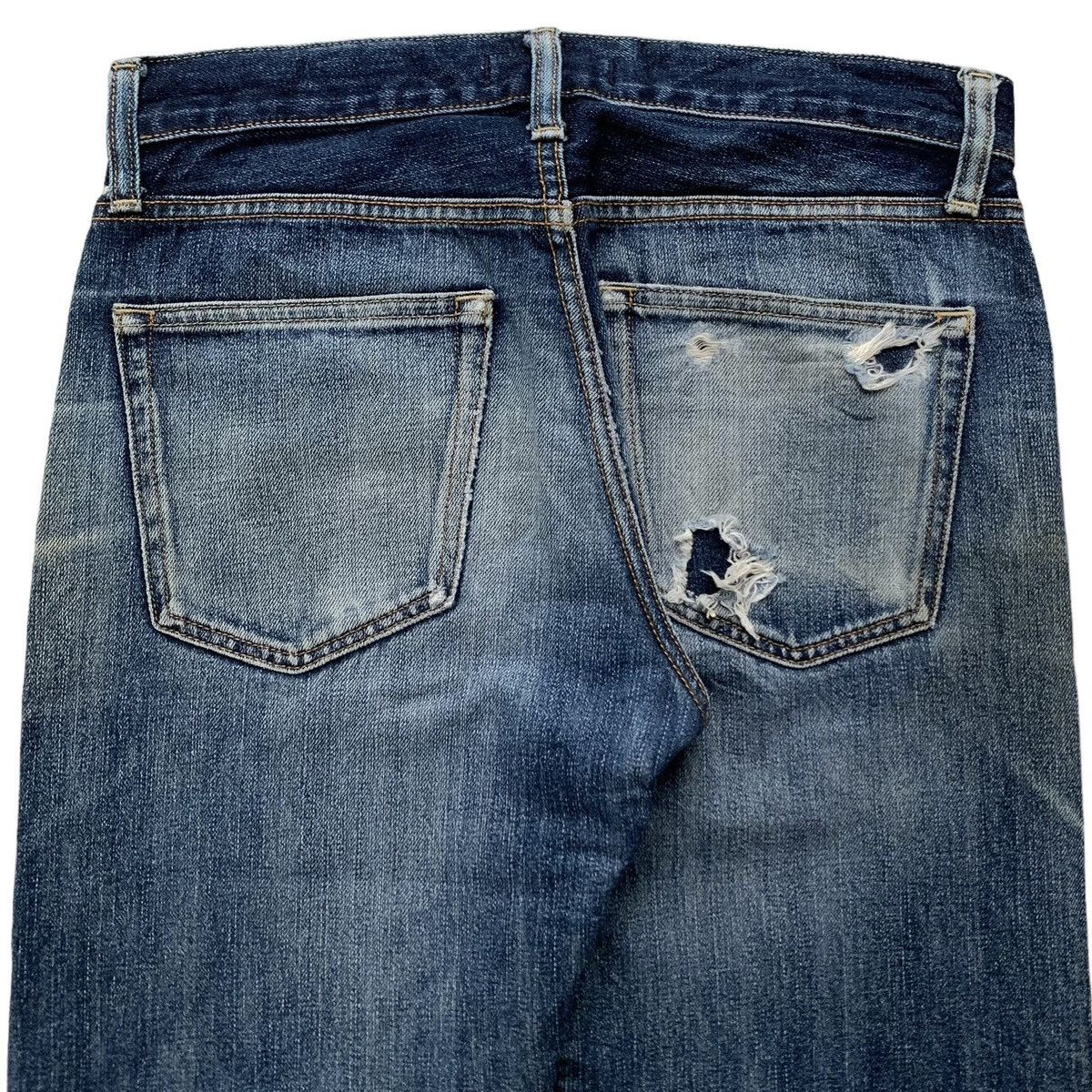 Vintage Rare Japanese Brand Uniqlo Selvedge MudWash Distressed Jeans Size US 30 / EU 46 - 7 Thumbnail