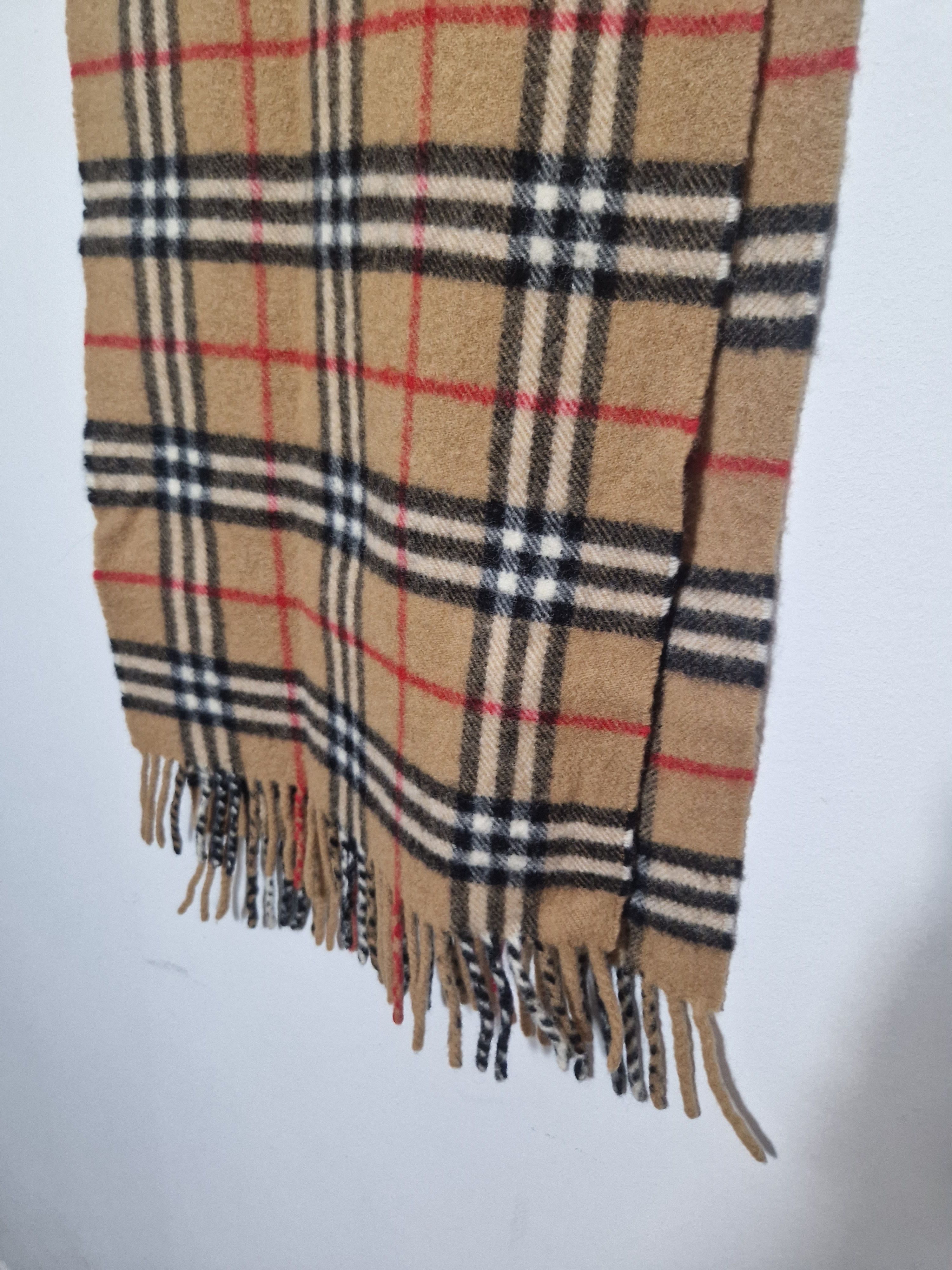 Burberry × Vintage Burberry 90s wool scarf Size ONE SIZE - 2 Thumbnail