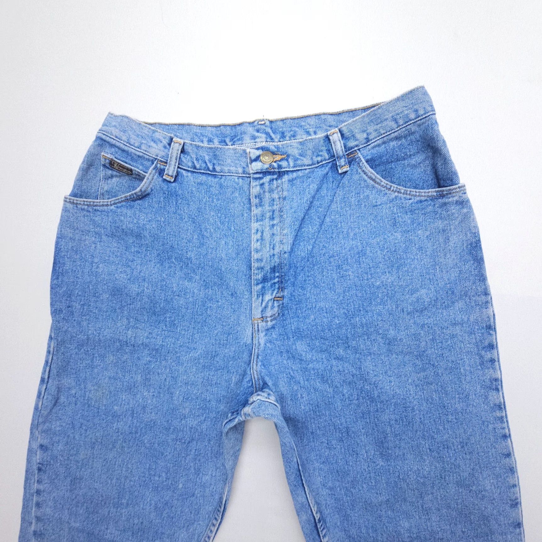 Wrangler VINTAGE Wrangler High Rise Mom Jeans Size 16 Blue 90s Denim Womens Size 38" / US 16 / IT 52 - 3 Thumbnail