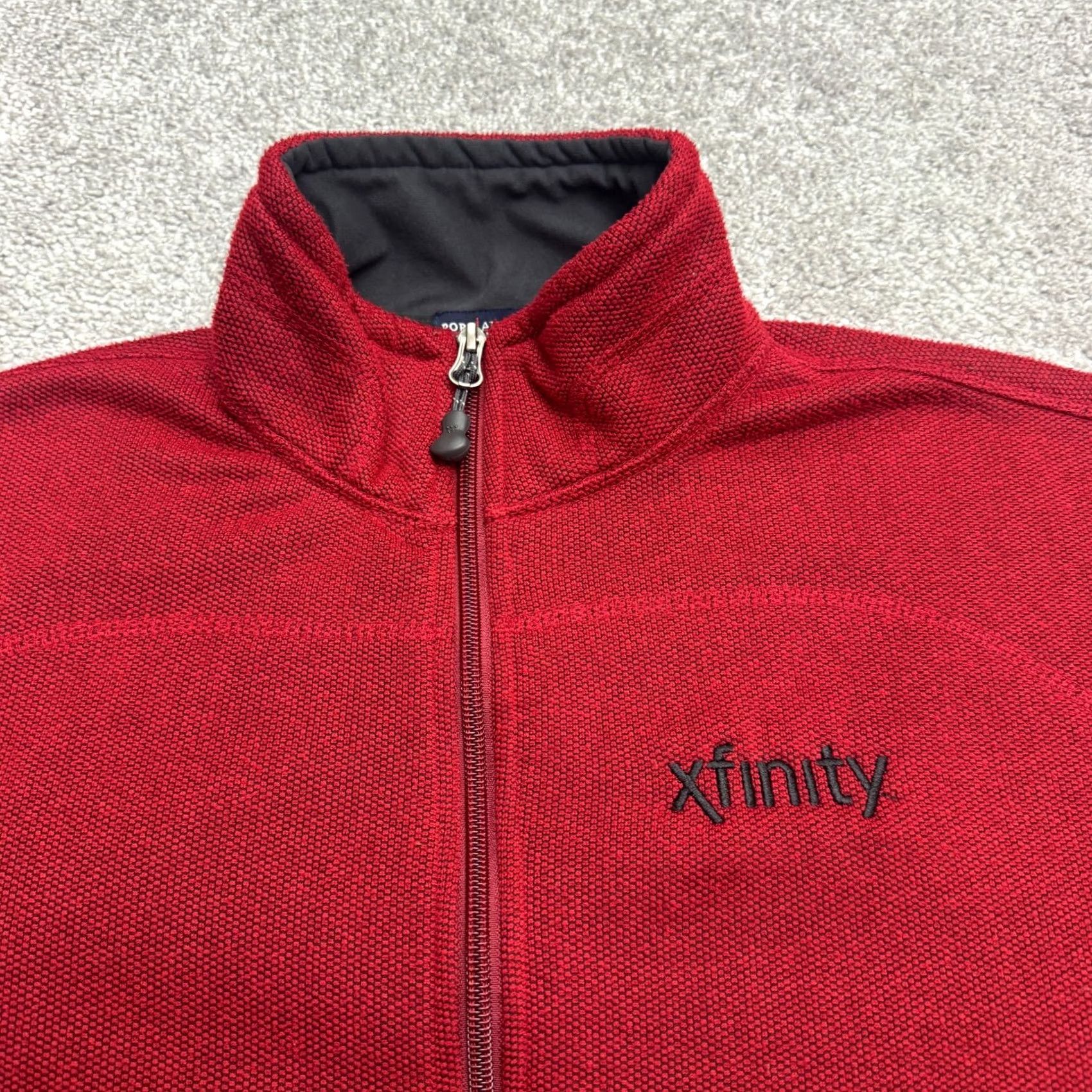 Port Authority Port Authority Xfinity Pique Fleece Jacket Men Small Red Full Zip Pockets Outdoor Size US S / EU 44-46 / 1 - 3 Thumbnail