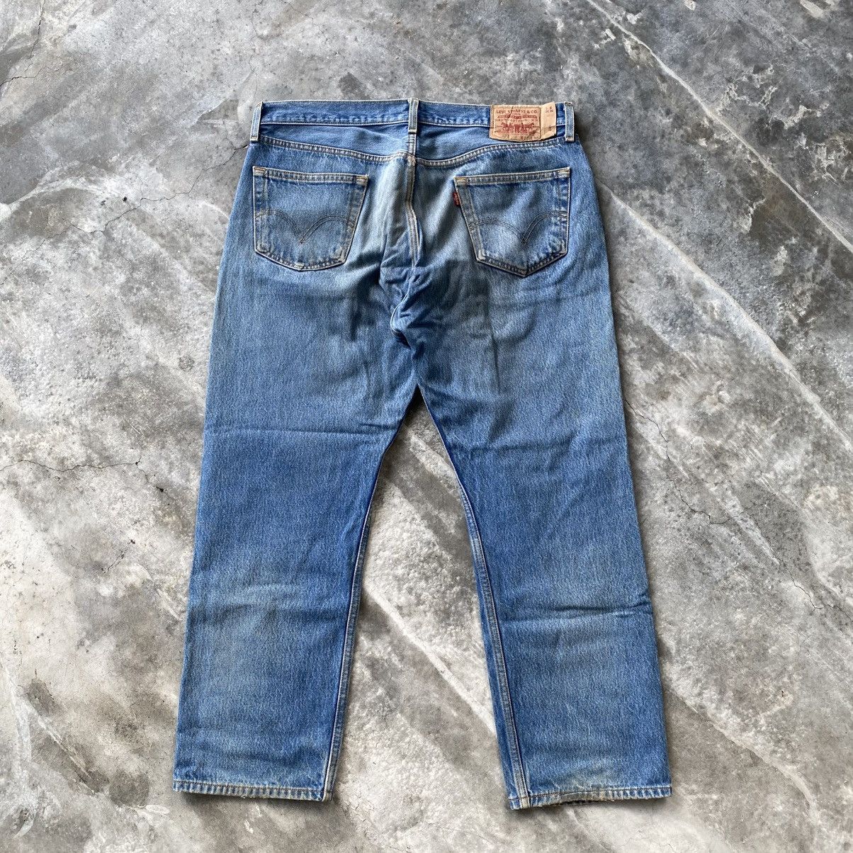 Levi's Vintage Y2K Levis 501 Distressed Denim w36 Size US 36 / EU 52 - 7 Thumbnail