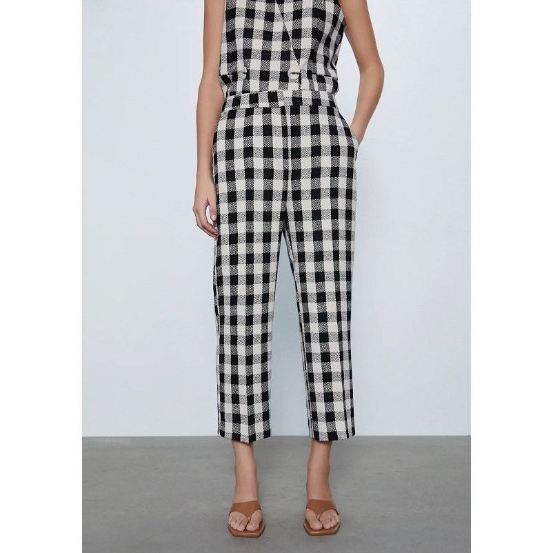 Zara ZARA Straight-Cut Pants NWT Size 26" / US 2 / IT 38 - 20 Thumbnail