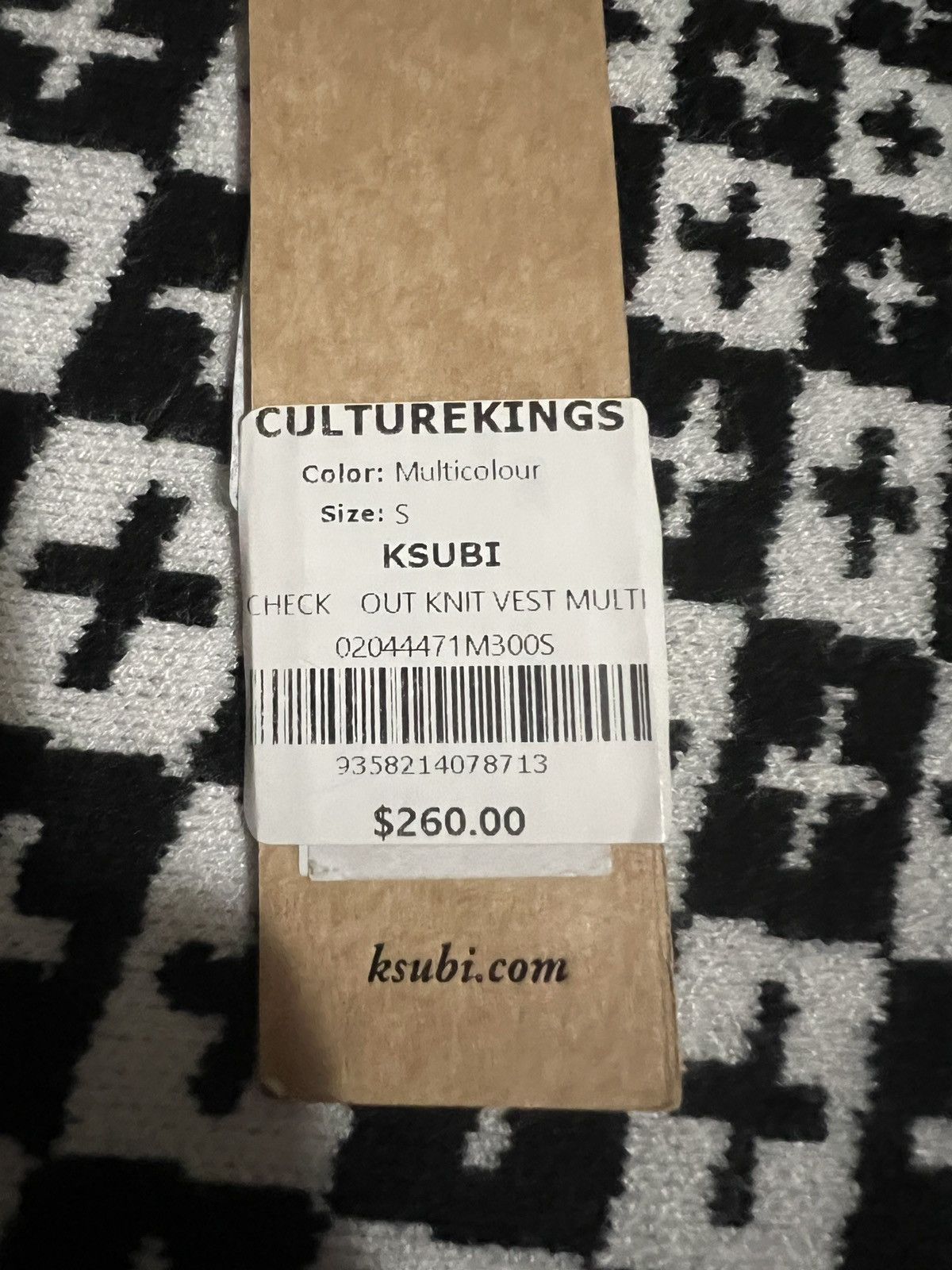 Ksubi Check Out Knit Vest Multi-ksubi size-small Size US S / EU 44-46 / 1 - 4 Thumbnail