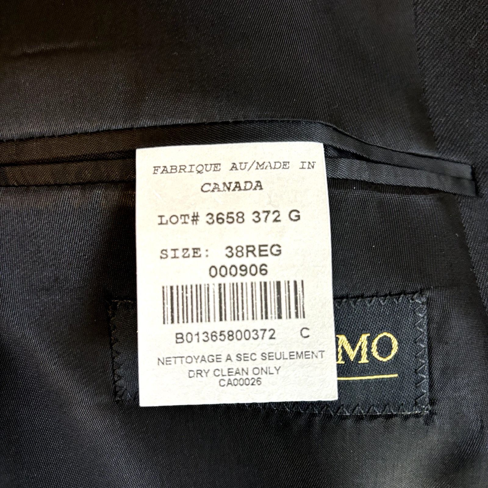 Other Ultimo Uomo NWOT Size 38R Men's Black Blazer Super 100's Woo Size 38R - 10 Thumbnail