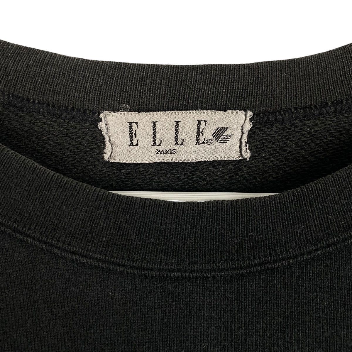 Designer × Vintage Vintage Elle Embroidered Crewneck Sweatshirt Black Size S / US 4 / IT 40 - 5 Thumbnail