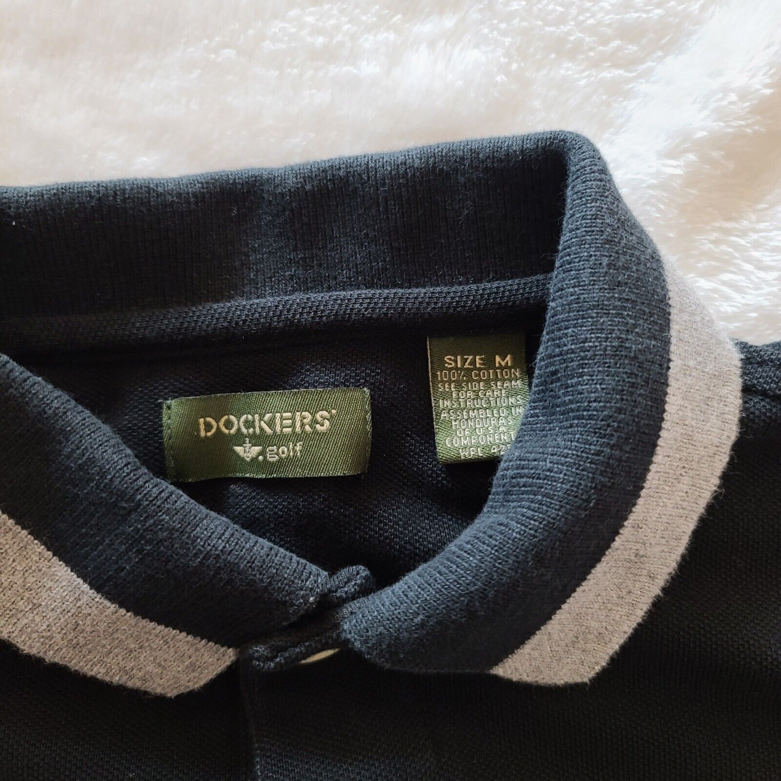 Dockers Vintage 1998 Golf Polo Navy Blue Short Sleeve Shirt Size US M / EU 48-50 / 2 - 3 Thumbnail