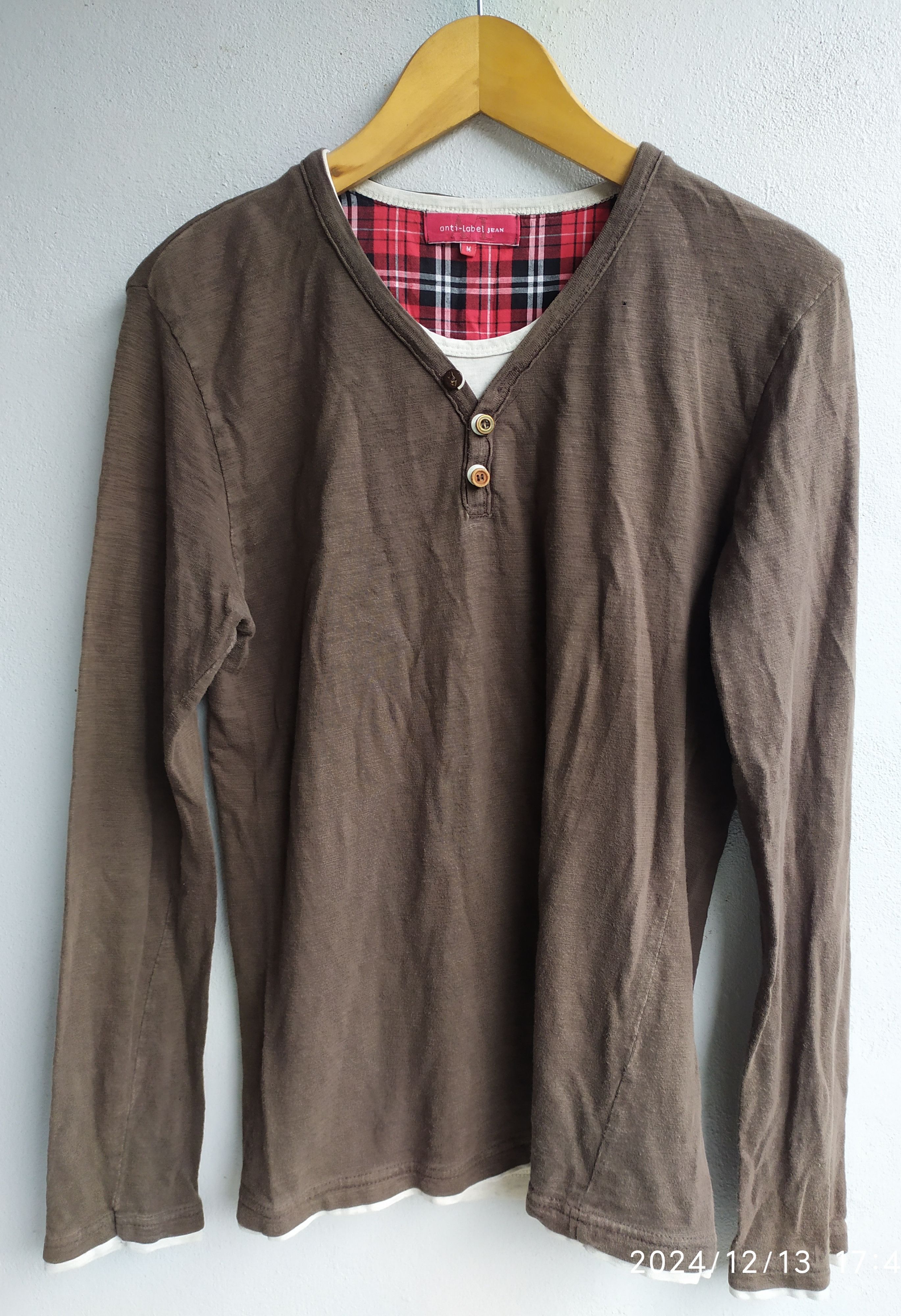 JAPANESE Faded Double Layers Long Sleeve LGB Styled