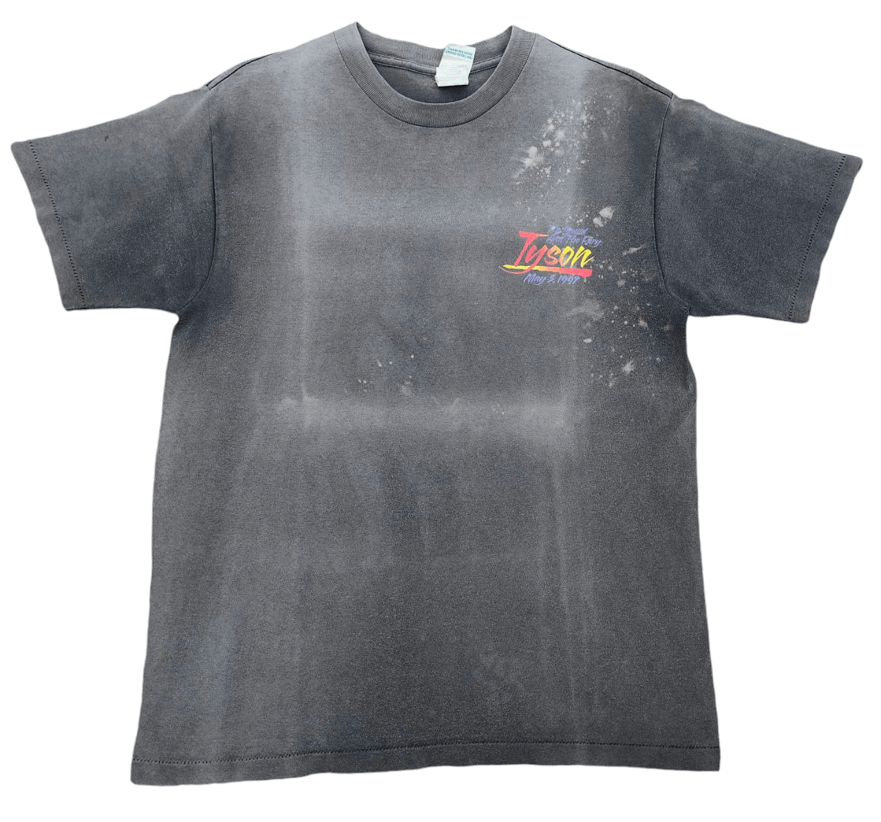 Rap Tees 90s Vtg Mike Tyson Backhit print Sun Faded T Size US M / EU 48-50 / 2 - 2 Thumbnail