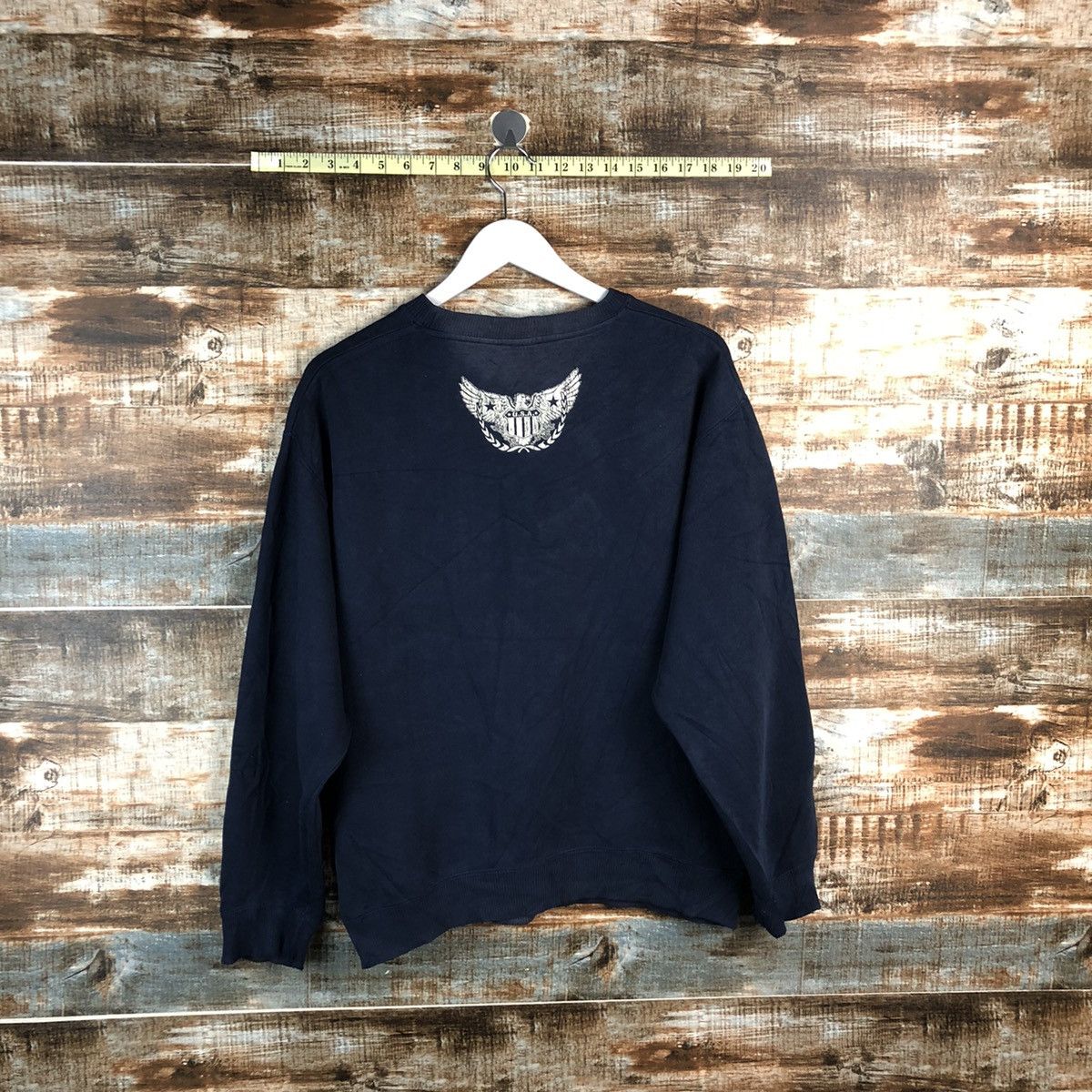 Japanese Brand Over Head usa Dark Blue Sweatshirt #A1918 Size US M / EU 48-50 / 2 - 13 Thumbnail