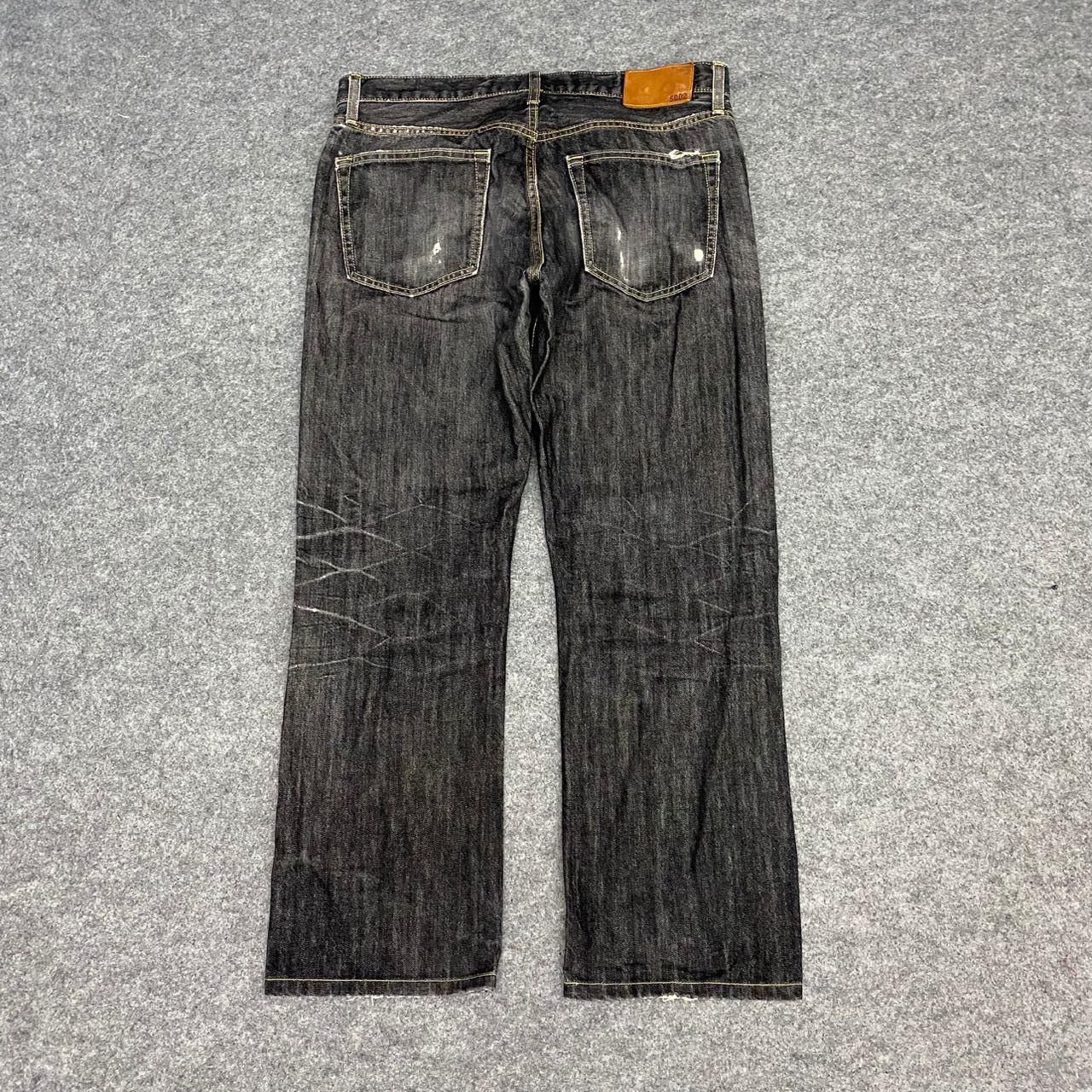 Japanese Brand 💥Best Offer💥Vintage Uniqlo Jeans Distressed Denim Size US 35 - 2 Thumbnail