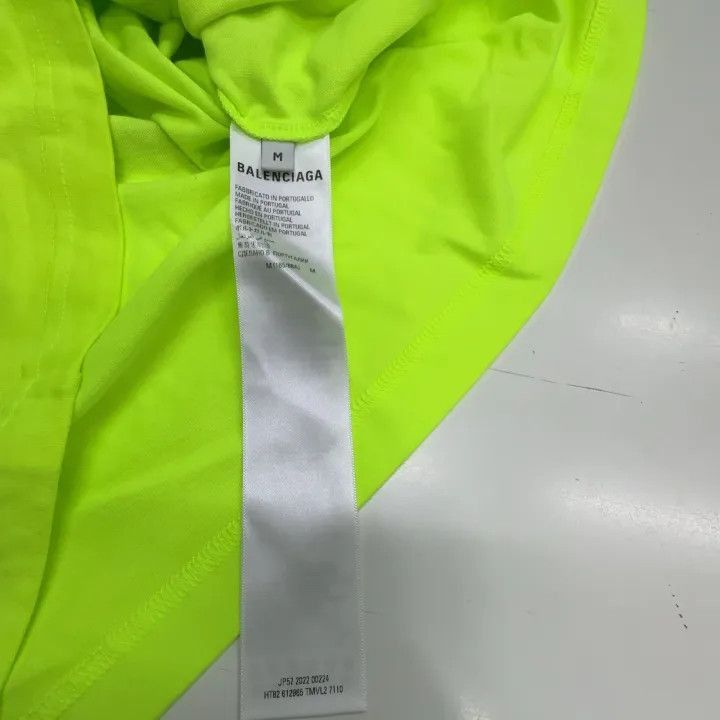 Balenciaga Balenciaga Neon Logo Tee for Women 0079-2507 Size M / US 6-8 / IT 42-44 - 3 Thumbnail