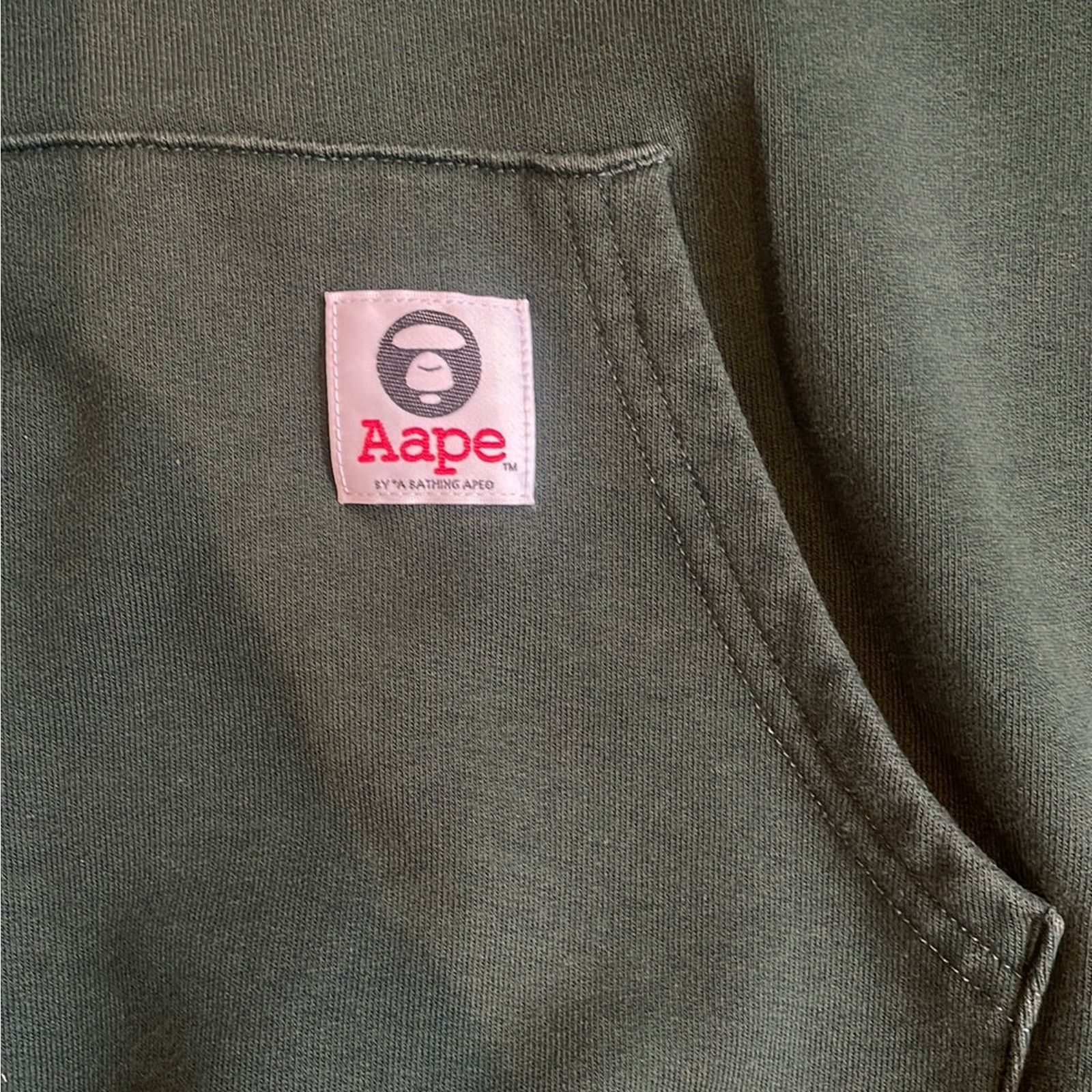 Aape × Bape Bape Somewhere In The Aape Universe Green Hoodie XXL Size US XXL / EU 58 / 5 - 5 Thumbnail