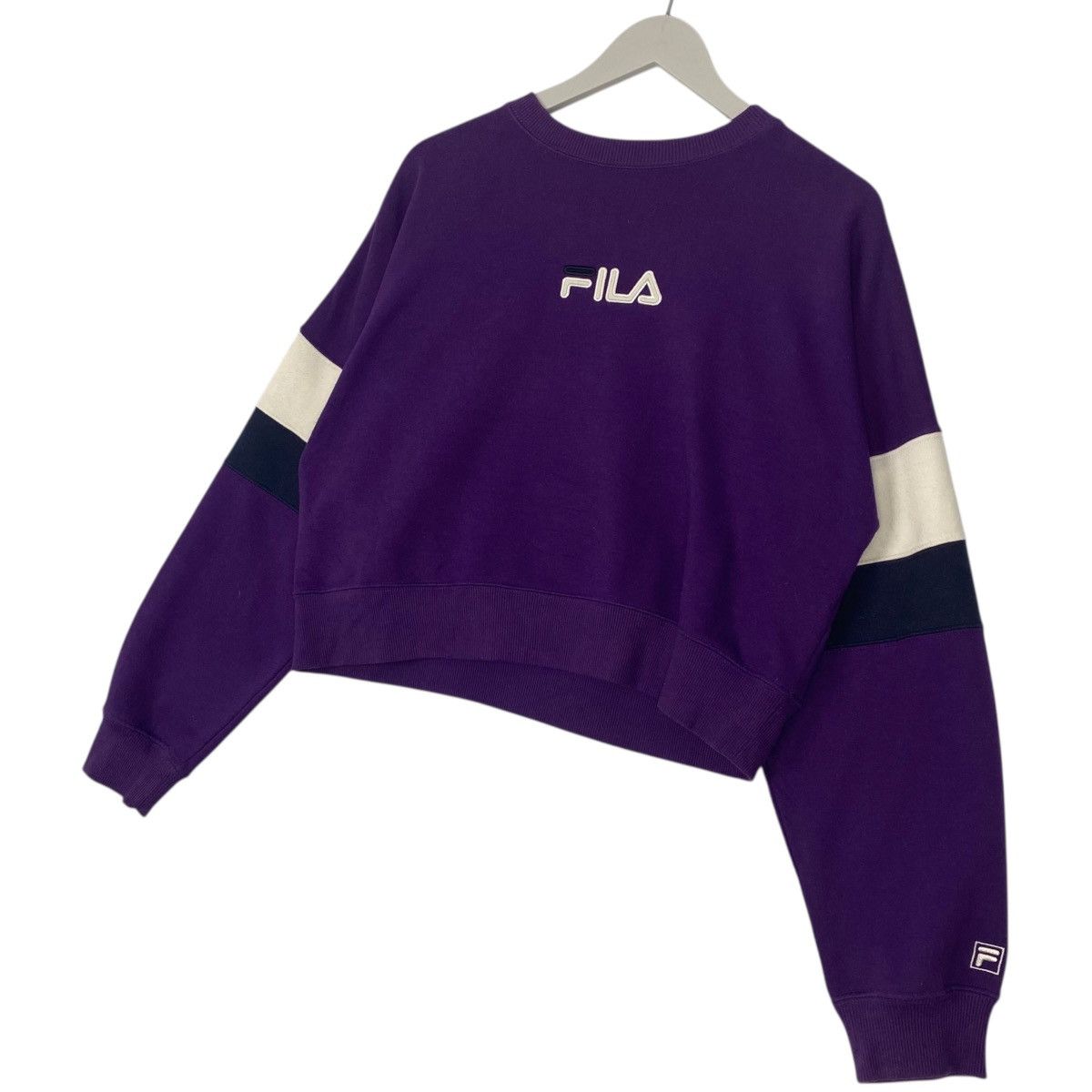 Other Vintage Fila Crop Top Sweatshirt Crewneck Purple Size US S / EU 44-46 / 1 - 2 Thumbnail