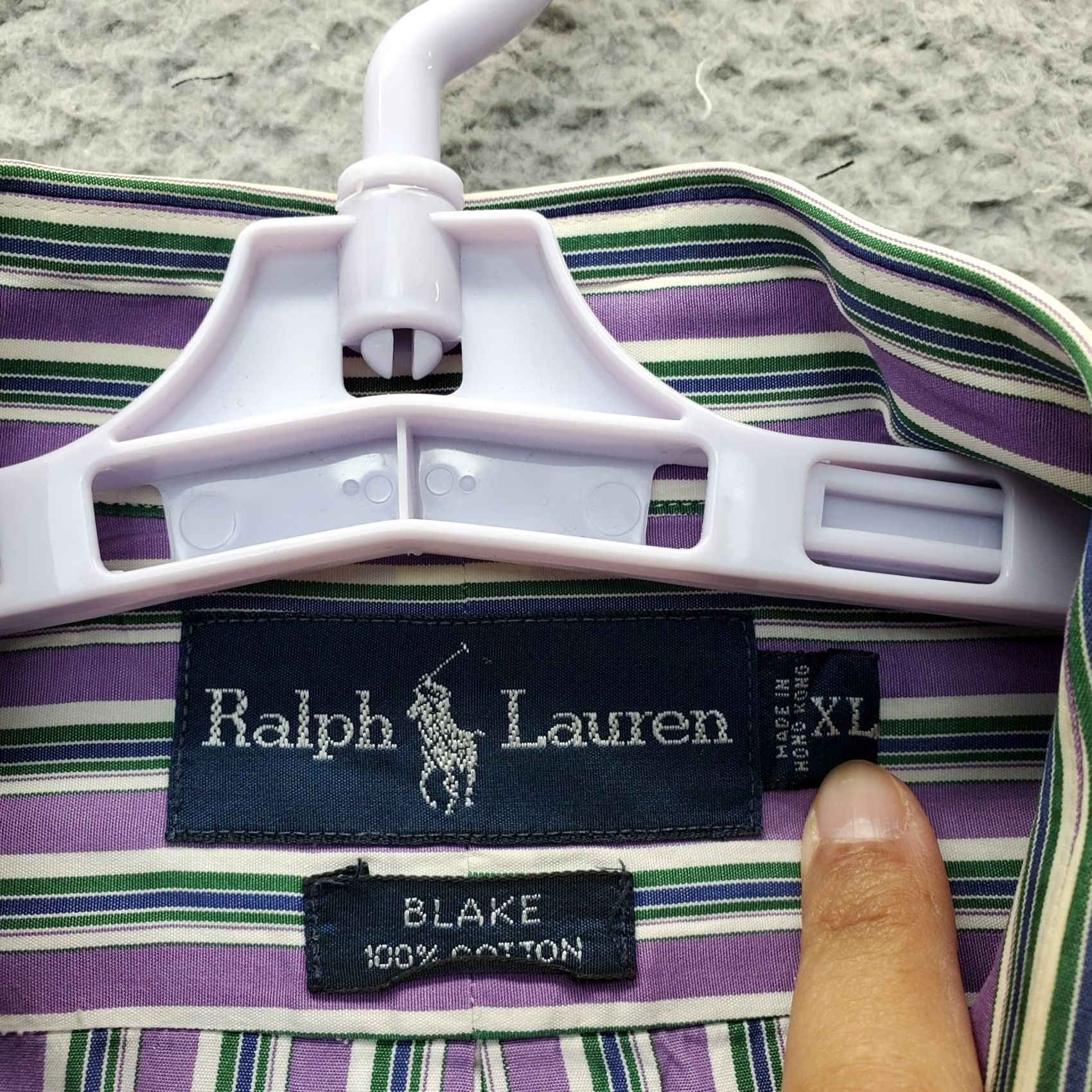 Ralph Lauren Ralph Lauren Blake Shirt Mens XL Multi Striped Pony Logo Collared Button Down Shirt Size US XL / EU 56 / 4 - 5 Thumbnail