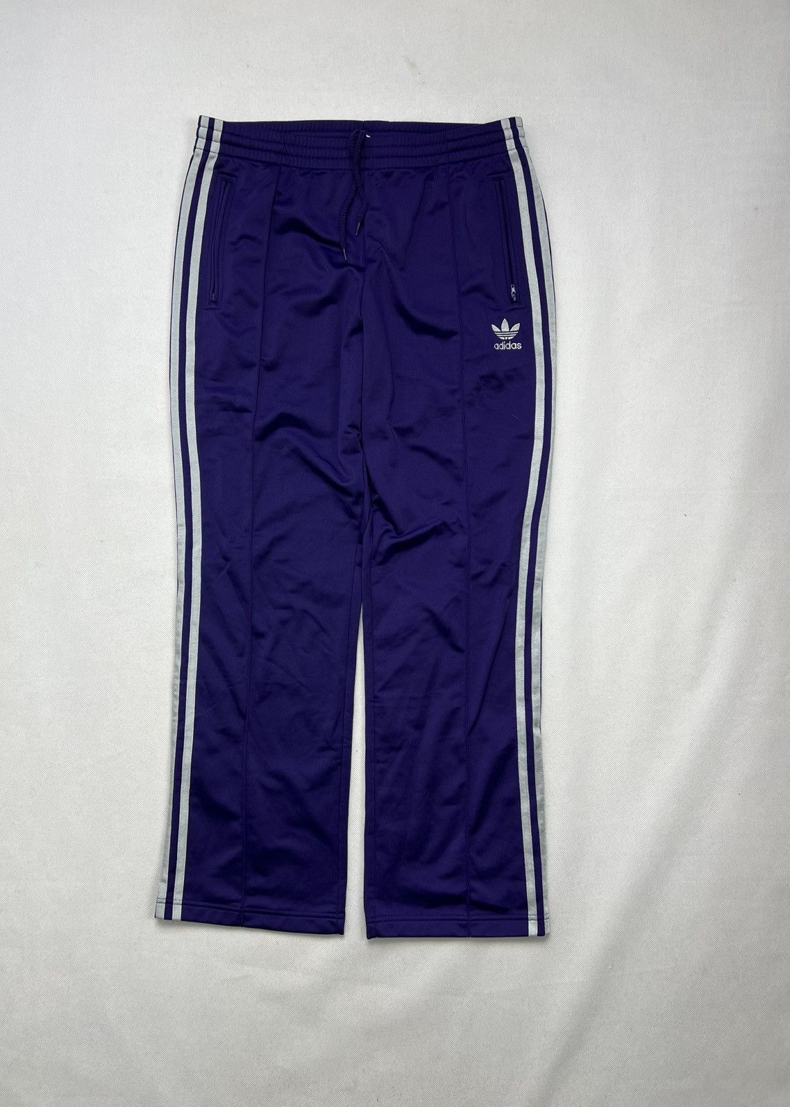 Adidas Unisex Pants Adidas Stripes Purple Vintage Y2K Size US 34 / EU 50 - 2 Thumbnail