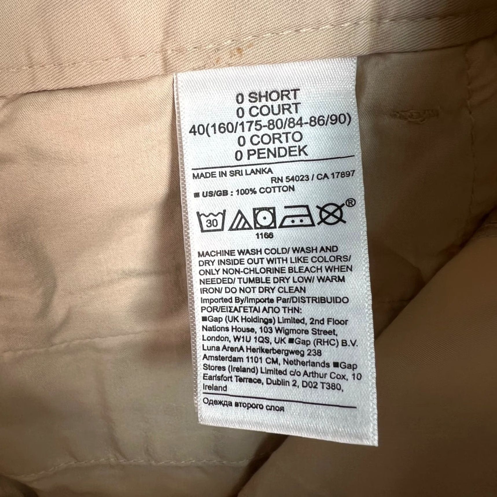 Banana Republic VINTAGE Banana Republic Womens Cropped Straight Leg Cotton Pants 0S Beige Size 25" / US 0 / IT 36 - 4 Thumbnail