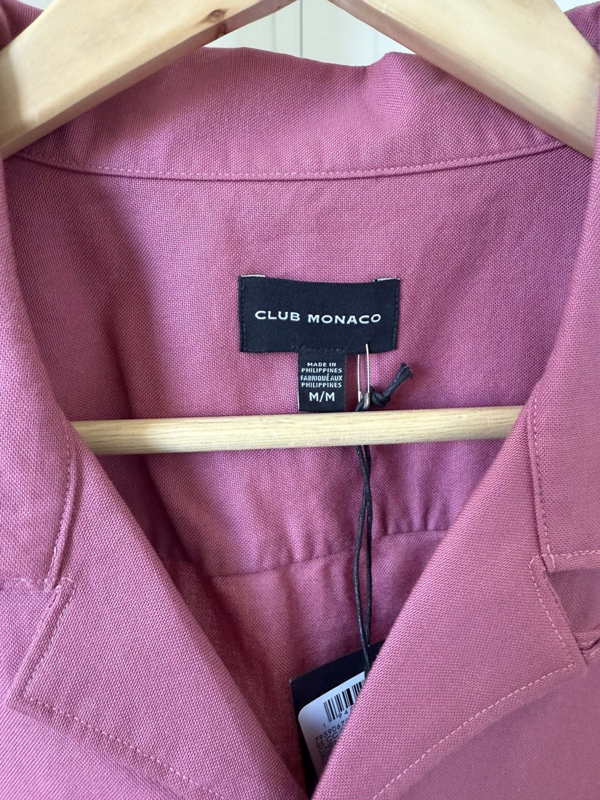 Club Monaco Camp Collar Oxford Shirt Size US M / EU 48-50 / 2 - 2 Thumbnail