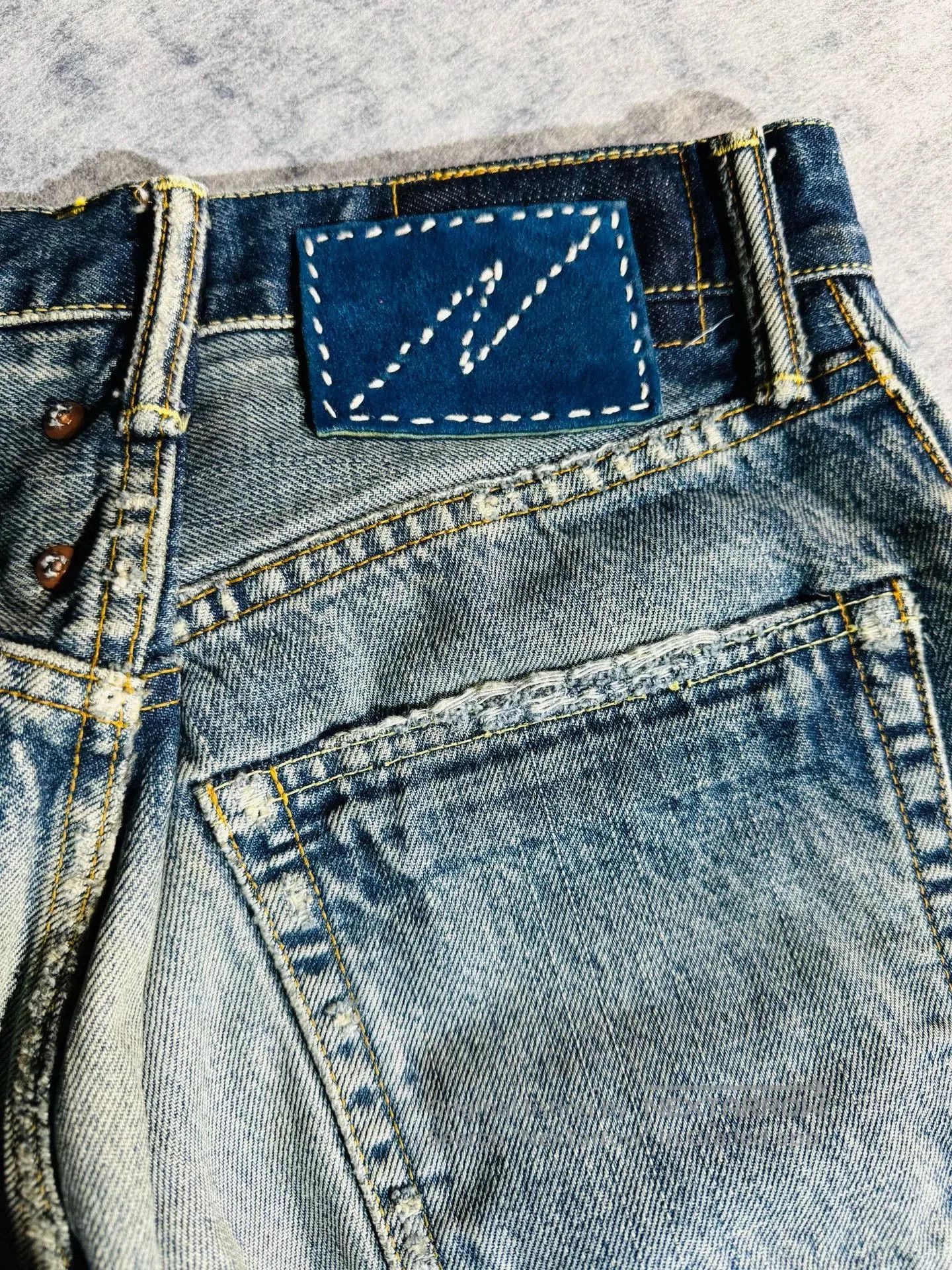 Visvim visvim journeyman tacked crash denim pants. Size US 28 / EU 44 - 6 Thumbnail