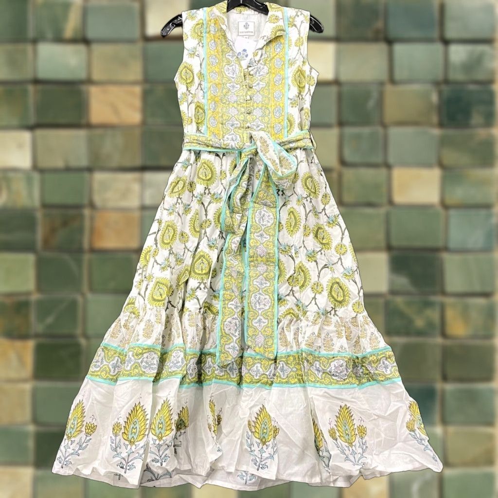 anthropologie green midi dress BNWT Anthropologie Green Satin Midi Dress main image 0