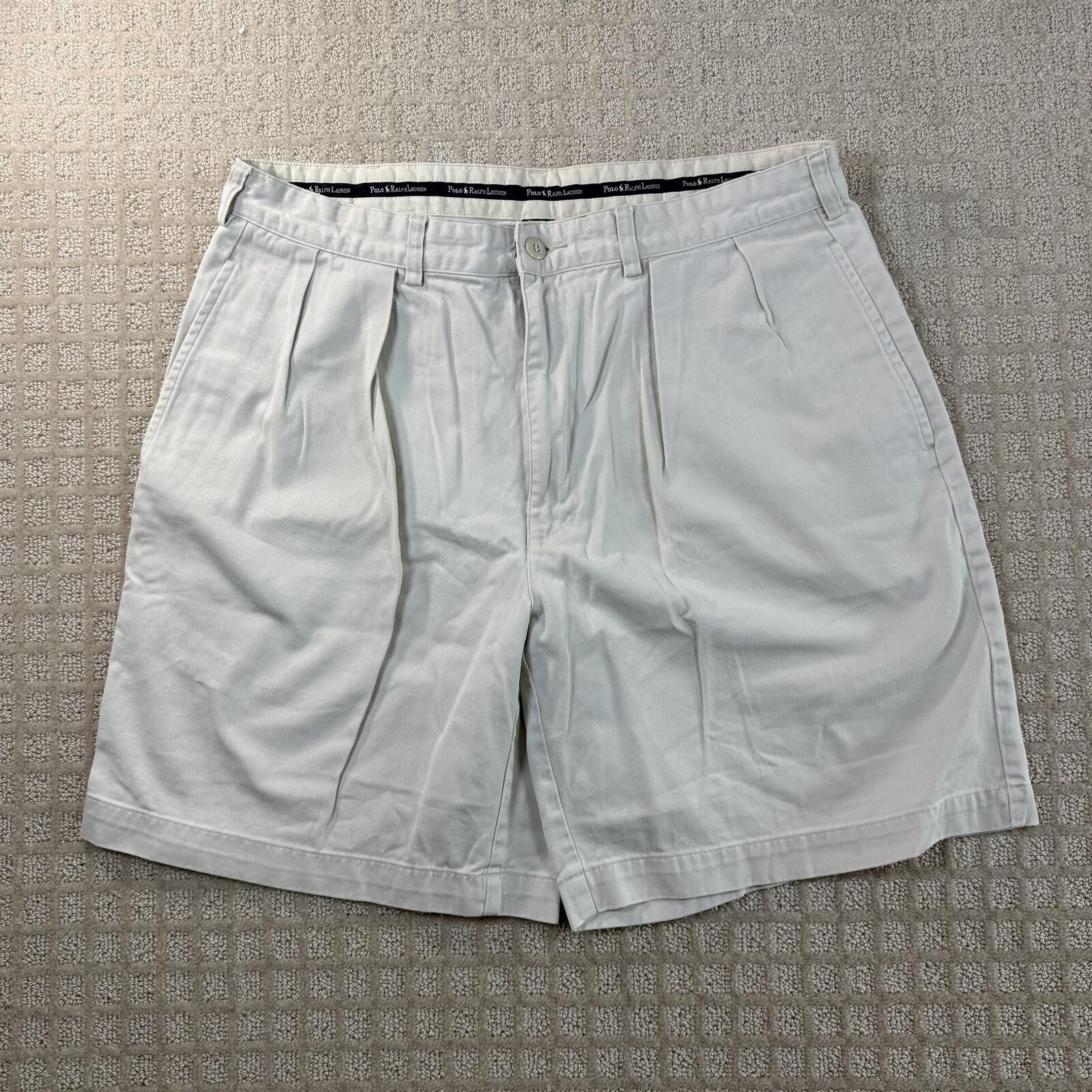 Vintage Polo Ralph Lauren Pleated Chino Shorts 36