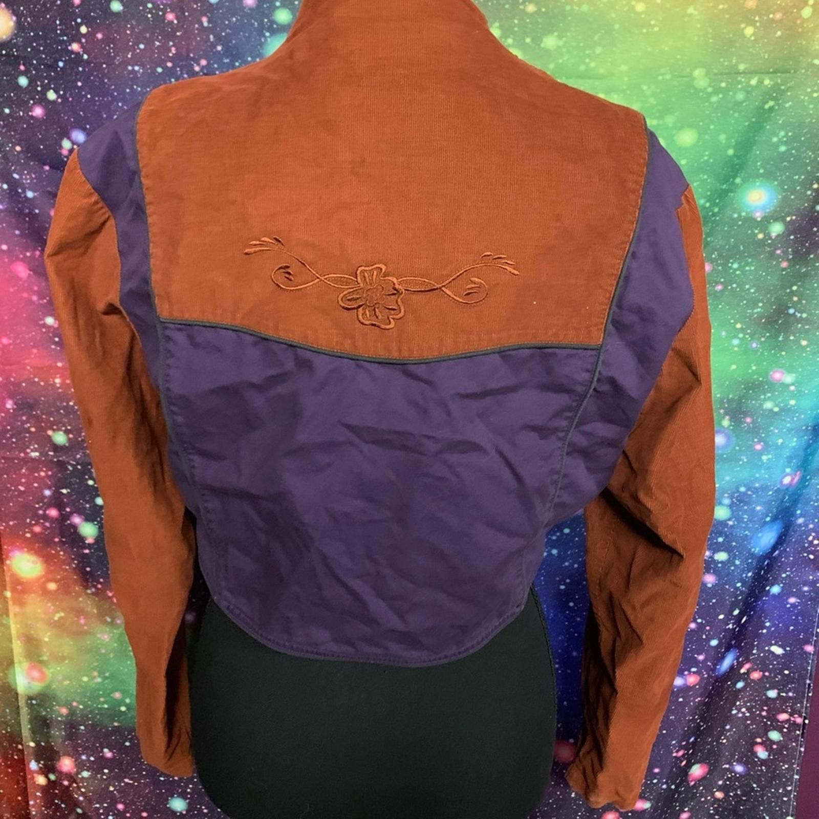 Wrangler Wrangler Vintage Purple Western Jacket Size M / US 6-8 / IT 42-44 - 3 Thumbnail