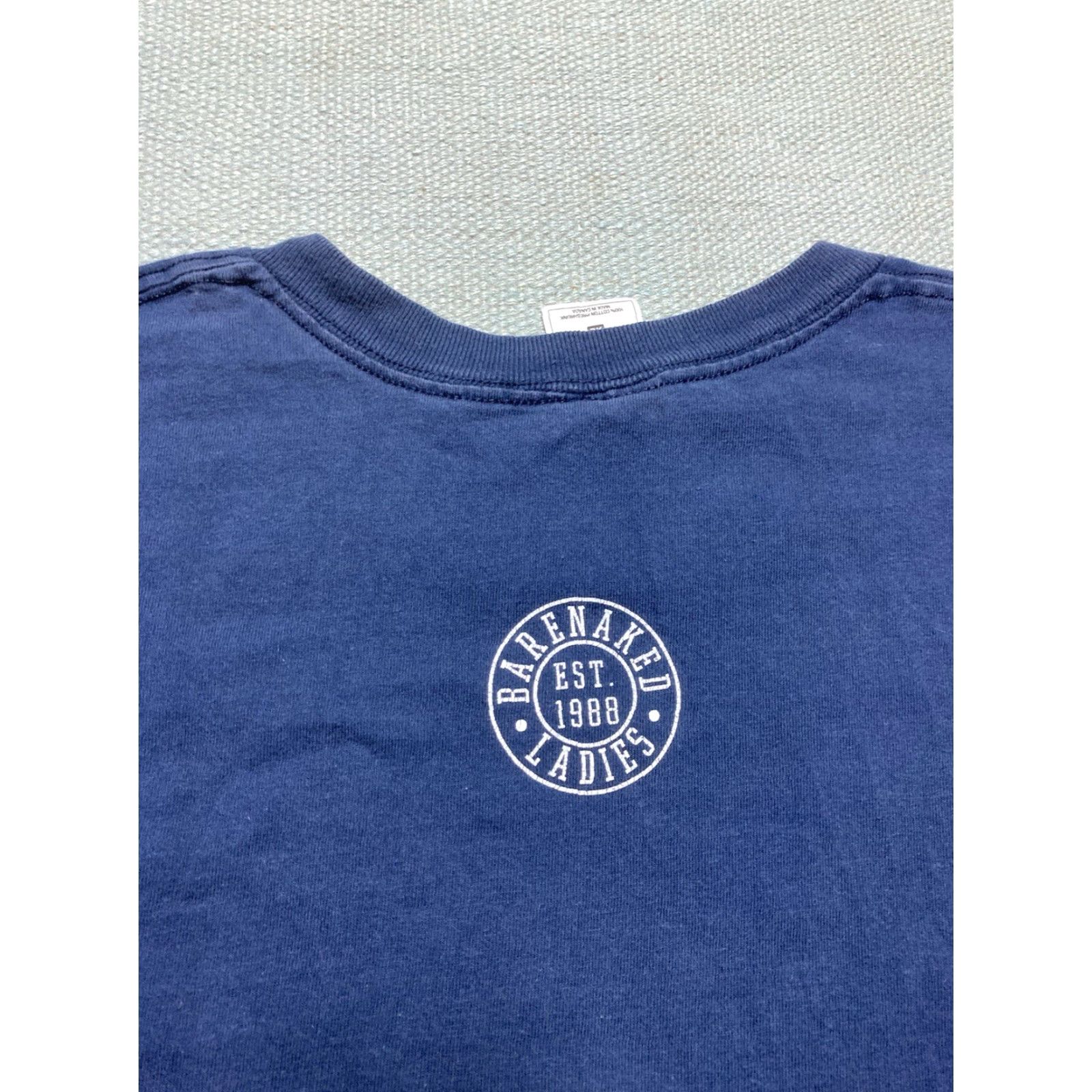 Fruit Of The Loom VINTAGE Barenaked Ladies Graphic T Shirt Athletics BNL Rock Tour Band Tee XL Men blue Shirt Size US XL / EU 56 / 4 - 5 Thumbnail