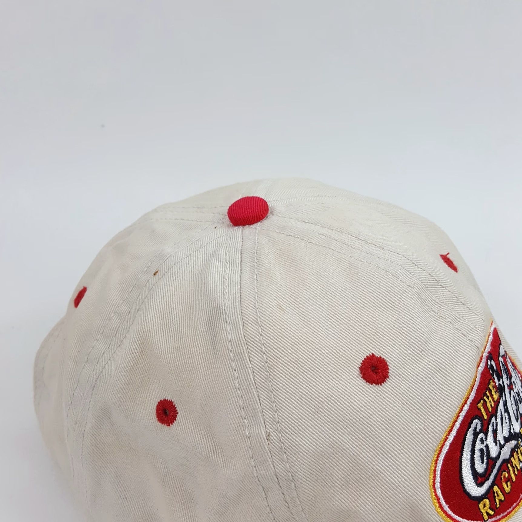 Vintage VINTAGE Coca-Cola Racing NASCAR Team Adjustable Baseball Cap Hat OSFA Beige Retro 90s Mens Size ONE SIZE - 7 Thumbnail