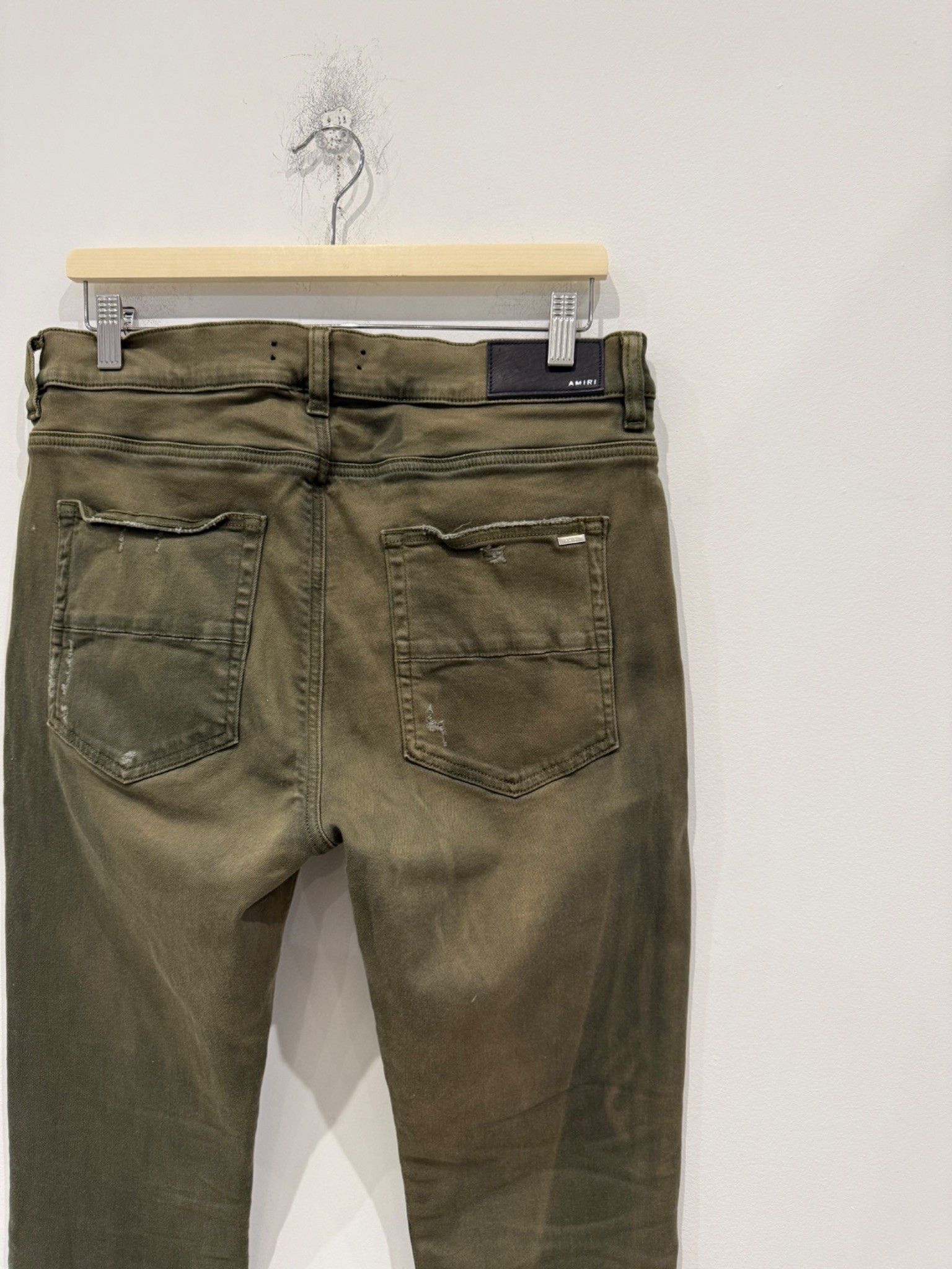 Amiri Amiri MX1 Bandana Skinny Jeans Military Green Size US 36 / EU 52 - 4 Thumbnail