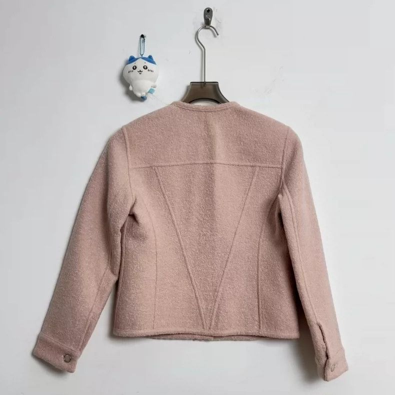 Louis Vuitton Louis Vuitton Pink woolen casual jacket Size XXS / US 00 / IT 34 - 3 Thumbnail
