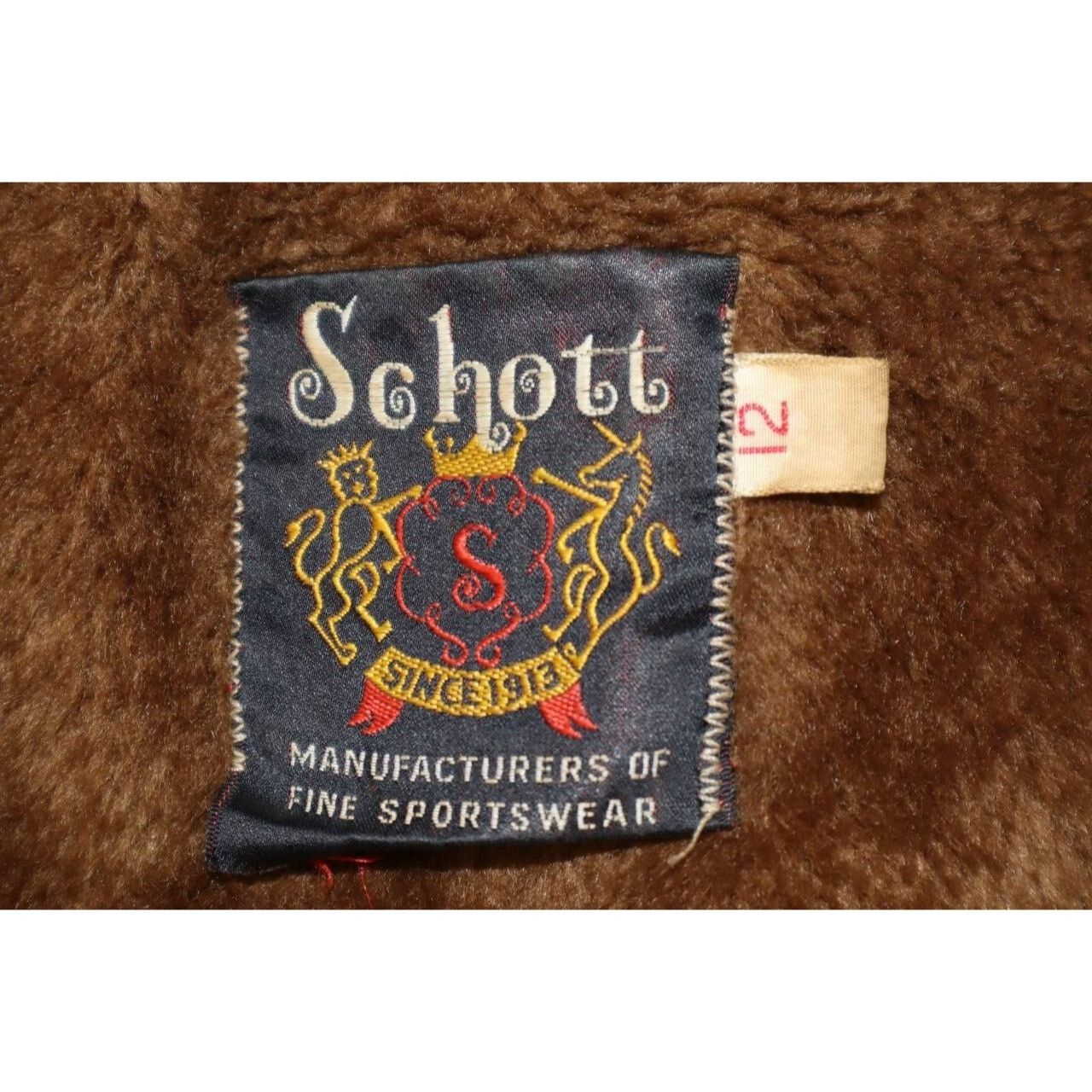 Schott Vintage 60s 70s Schott Western Suede Leather Jacket Lined Size XL / US 12-14 / IT 48-50 - 3 Thumbnail